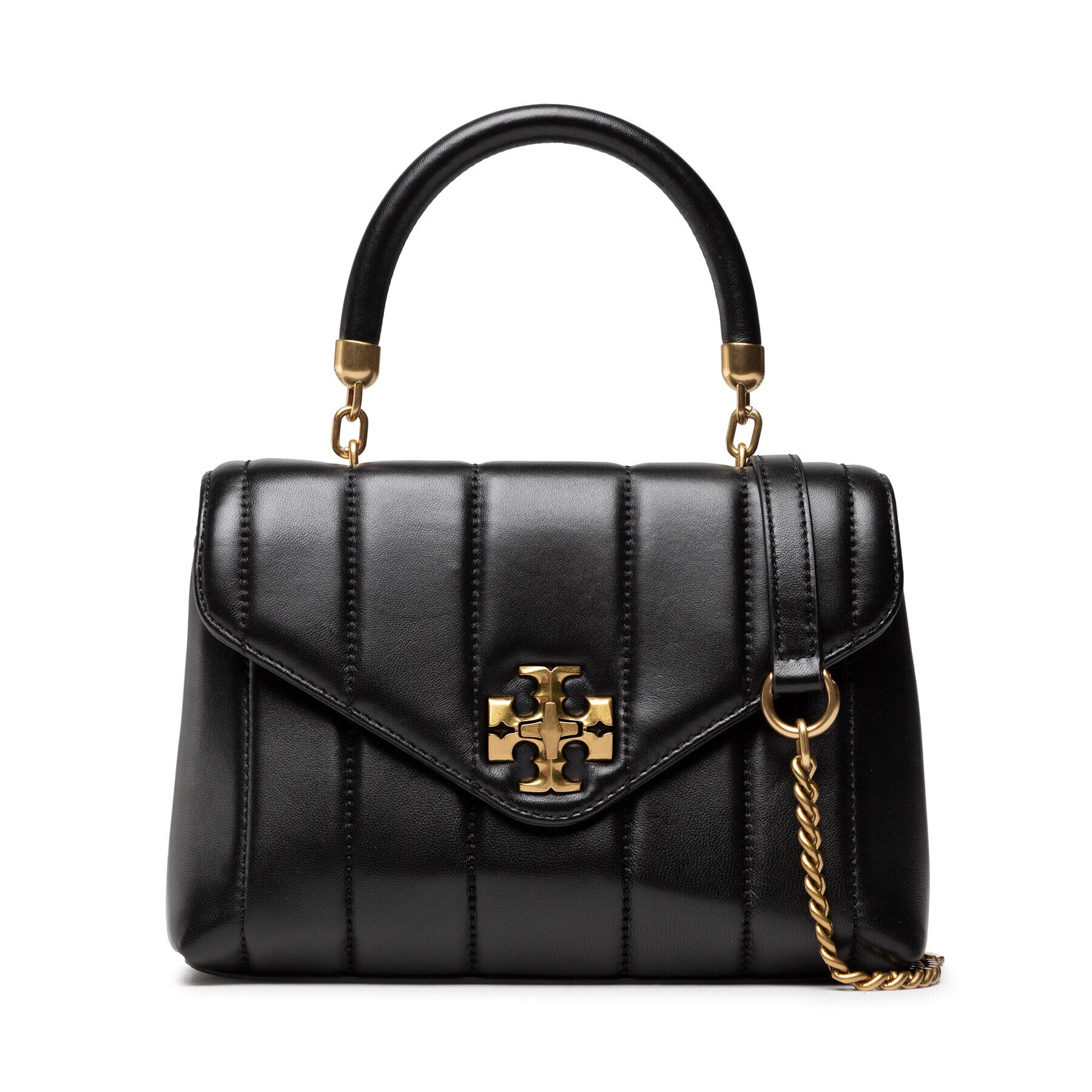 Tory Burch Ročna torba Kira Small Top 83943 Črna - Pepit.si