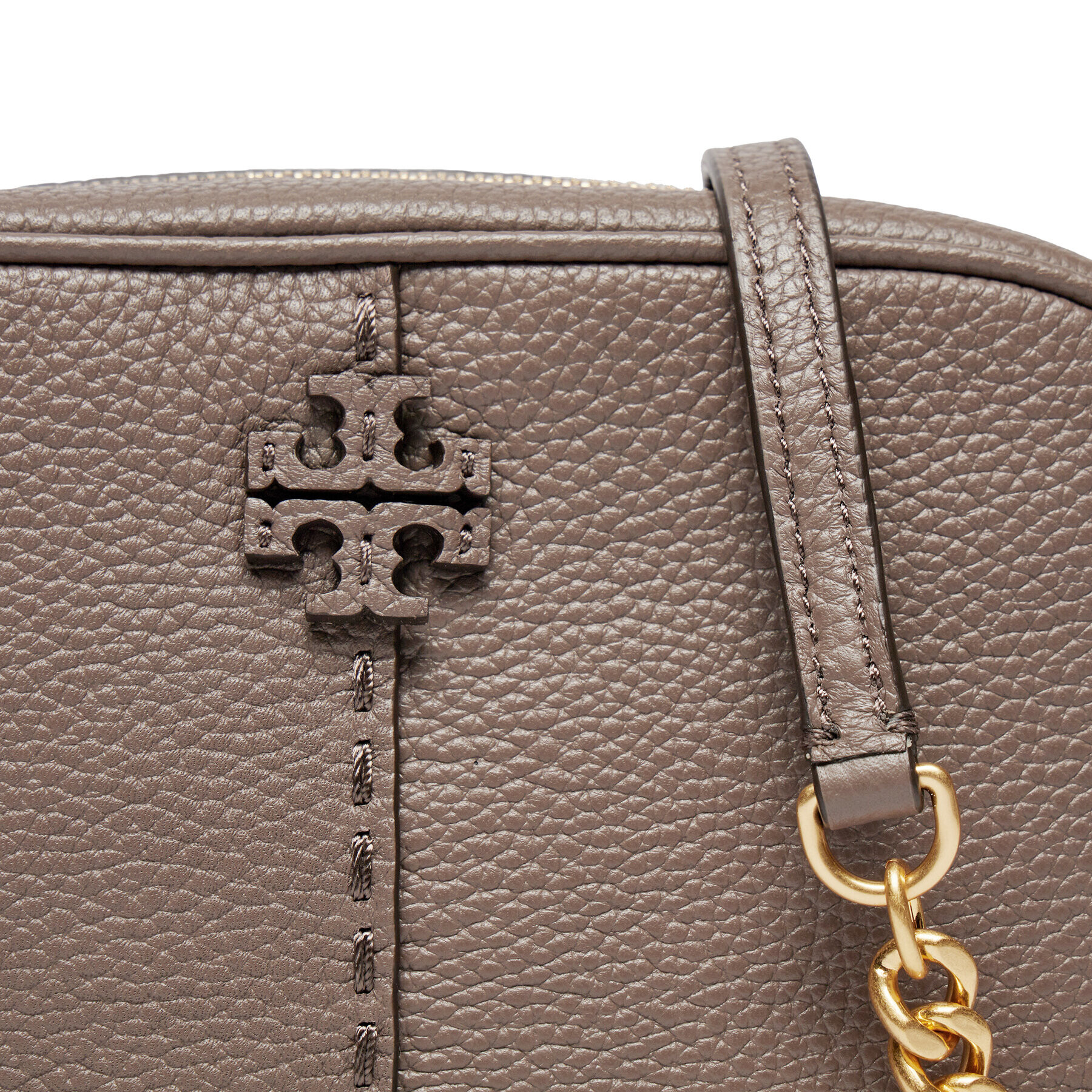 Tory Burch Ročna torba Mcgraw Camera 147578 Srebrna - Pepit.si