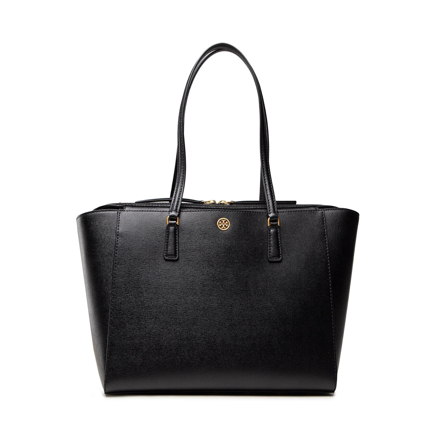 Tory Burch Ročna torba Robinson Small Tote 83078 Črna - Pepit.si