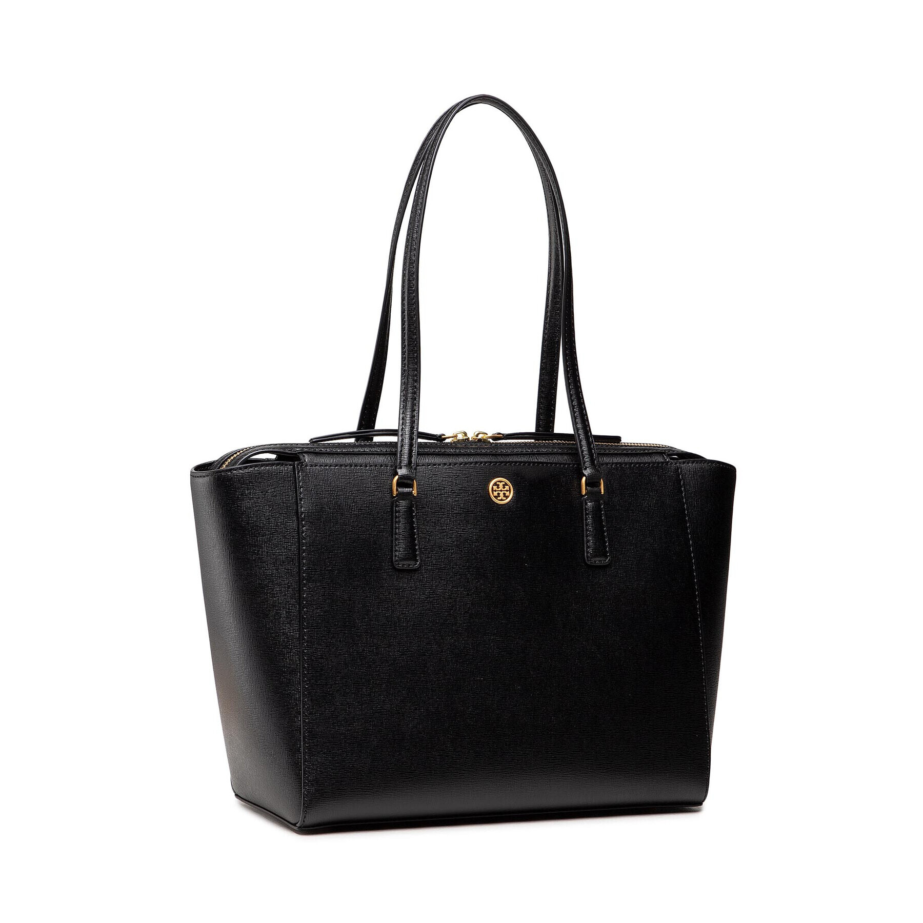 Tory Burch Ročna torba Robinson Small Tote 83078 Črna - Pepit.si