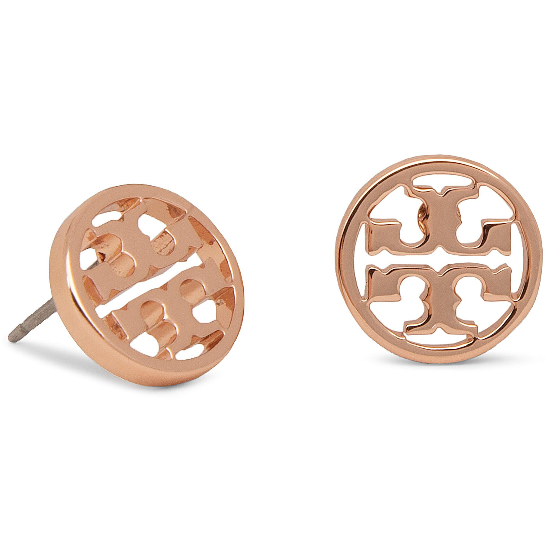 Tory Burch Uhani Logo Circle Stud Earring 11165518 Zlata - Pepit.si