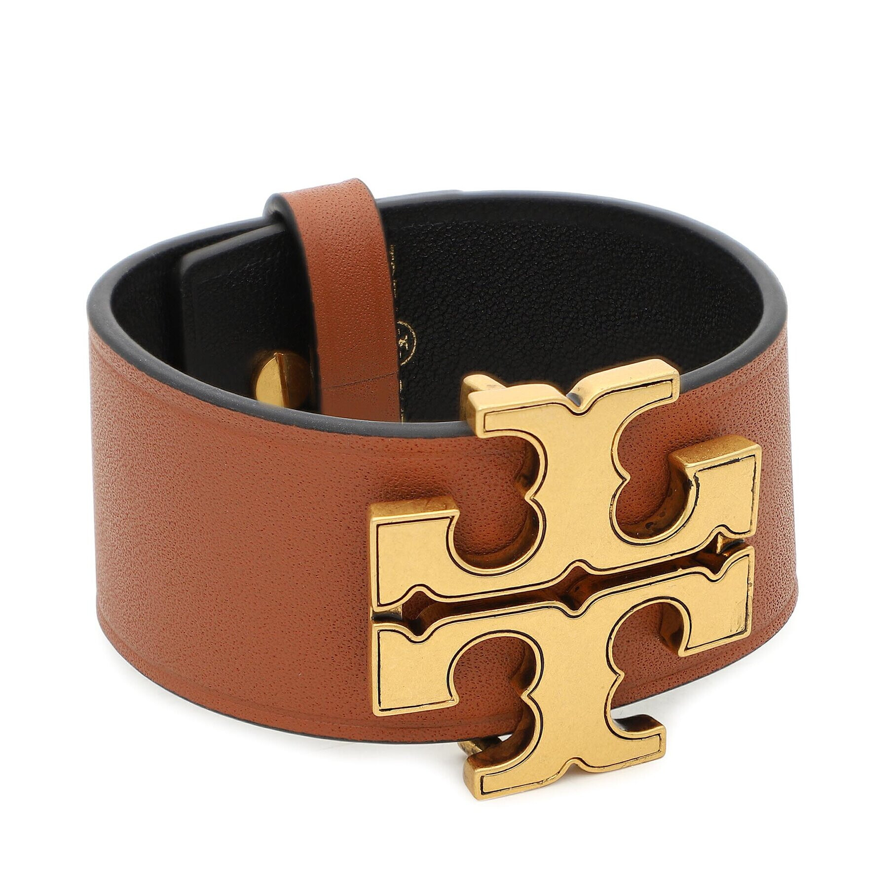 Tory Burch Zapestnica Eleanor Leather Bracelet 143767 Rjava - Pepit.si