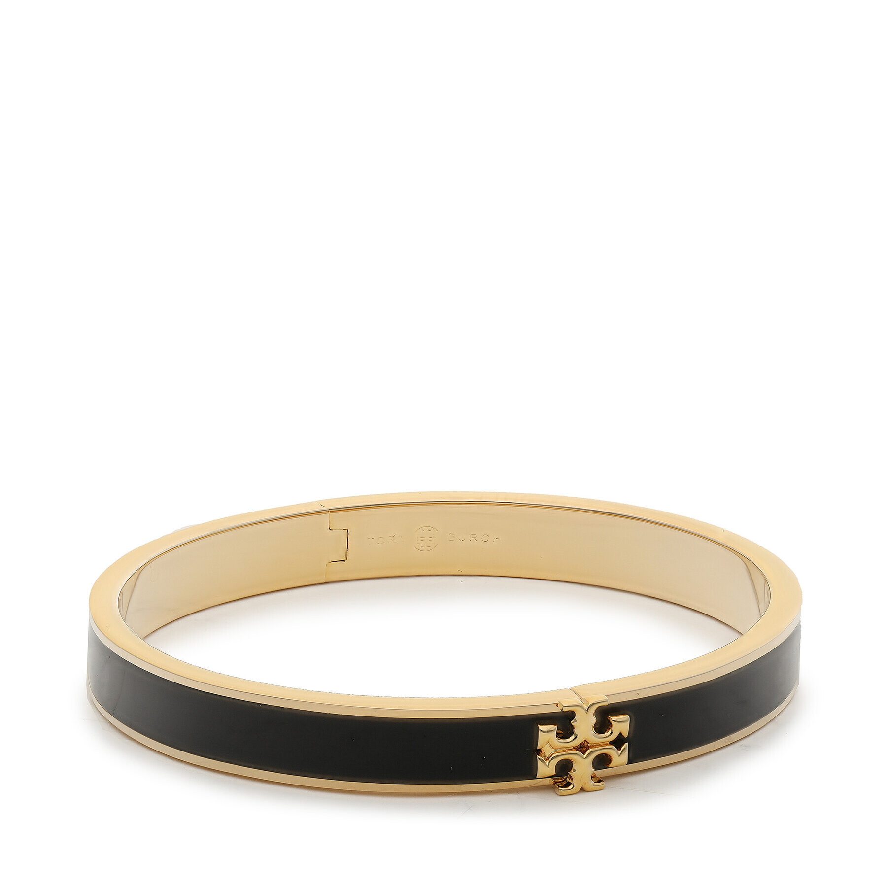 Tory Burch Zapestnica Kira Enamel 7mm Bracelet 90550 Črna - Pepit.si