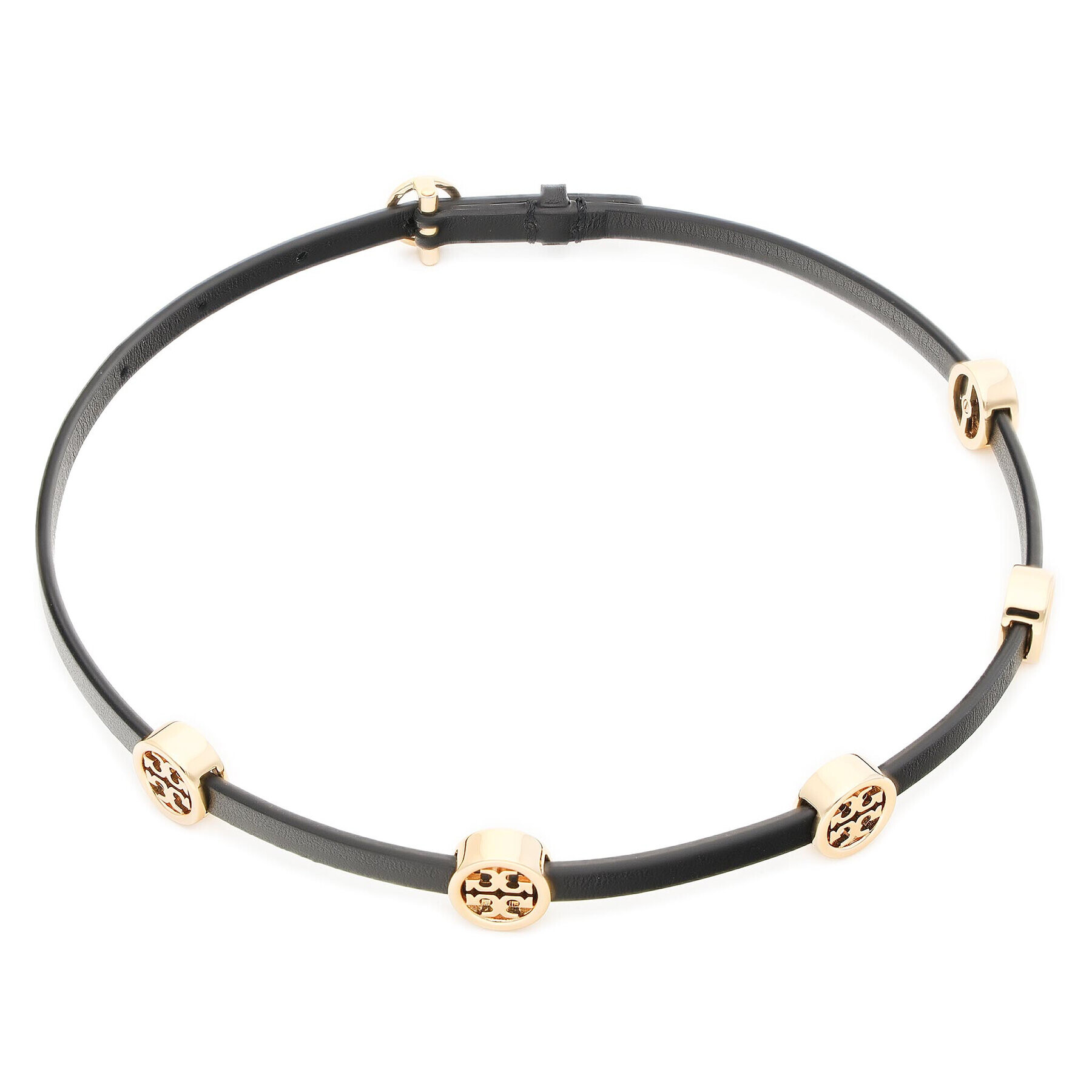 Tory Burch Zapestnica Miller Double Wrap Bracelet 82720 Črna - Pepit.si