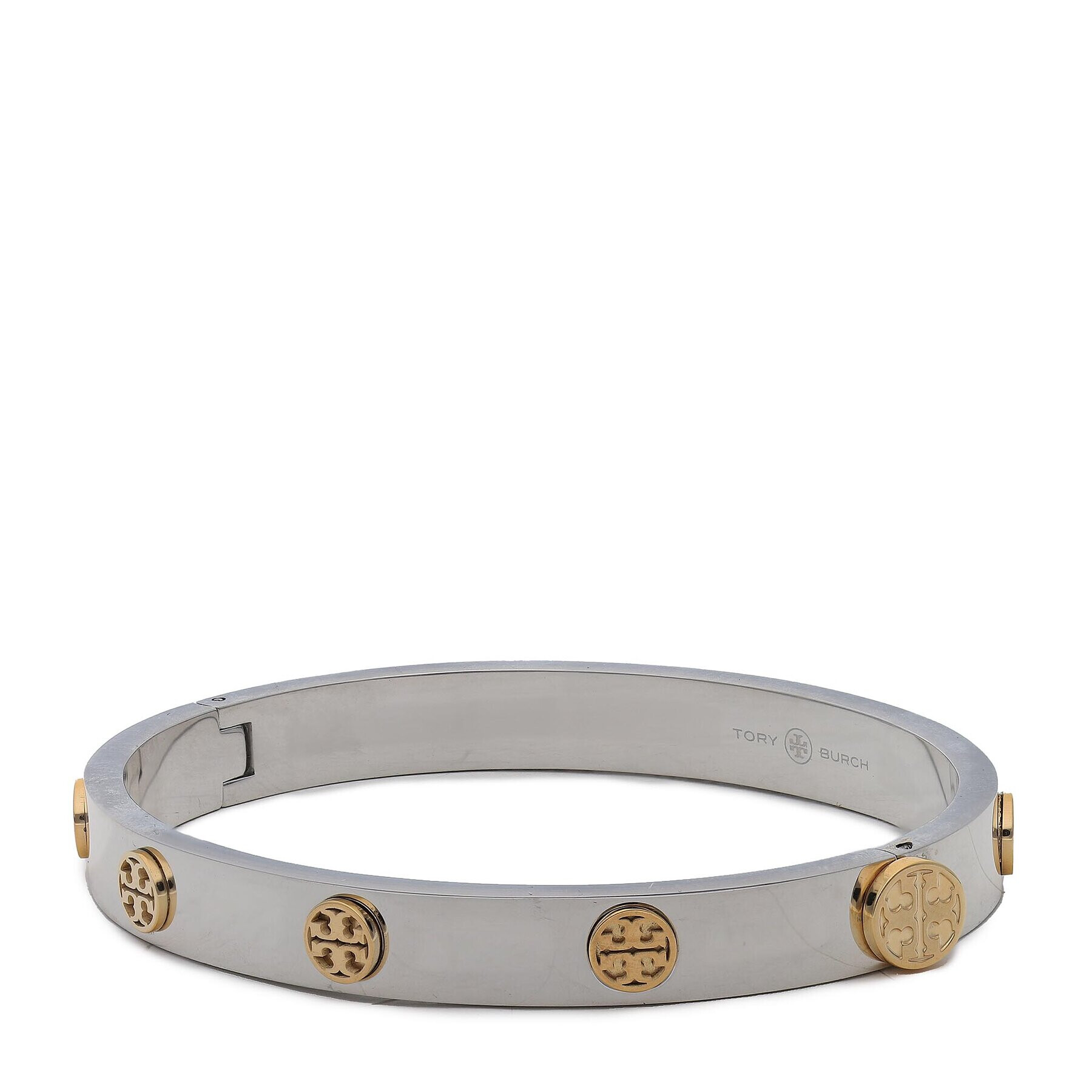 Tory Burch Zapestnica Miller Stud Hinge Bracelet 78420 Srebrna - Pepit.si