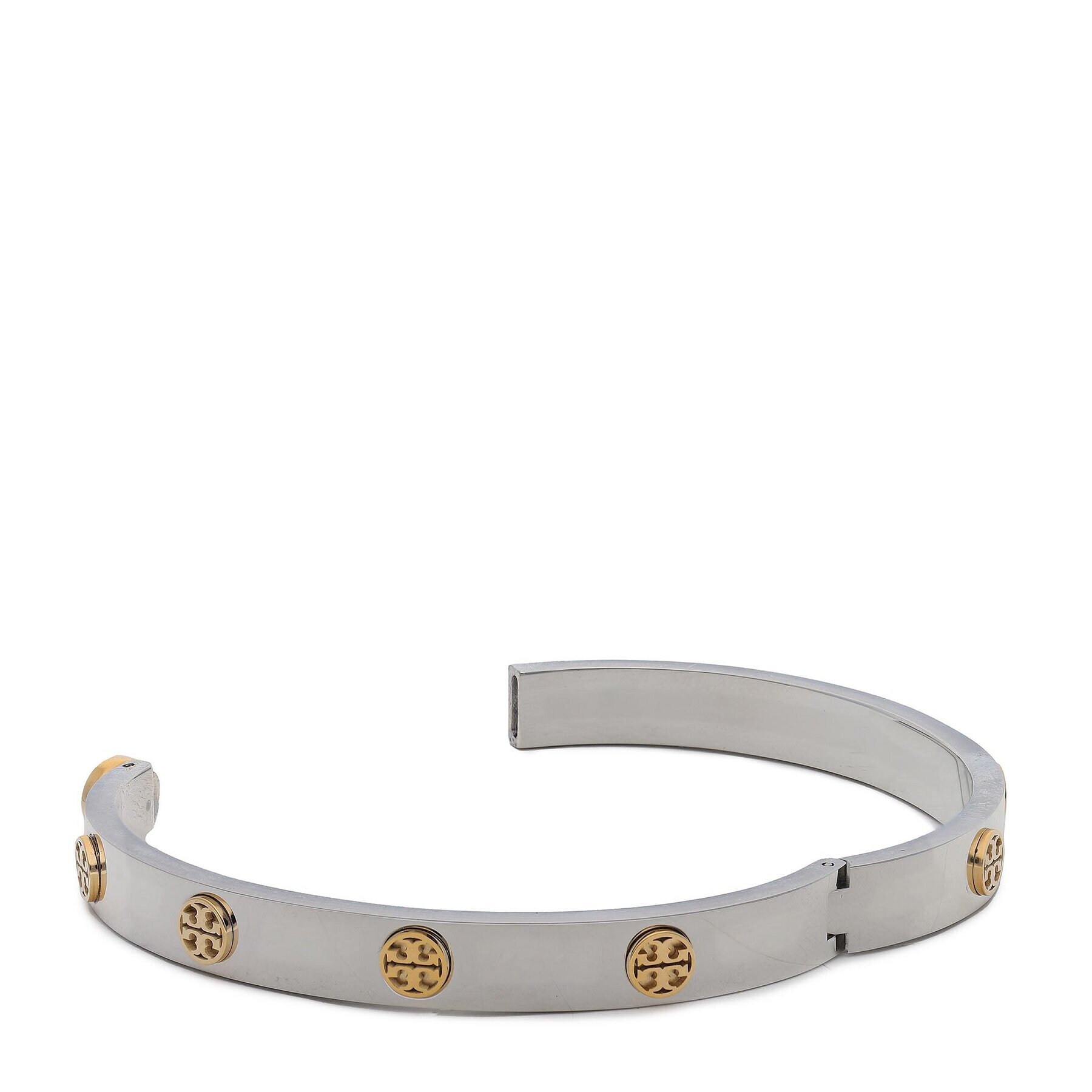 Tory Burch Zapestnica Miller Stud Hinge Bracelet 78420 Srebrna - Pepit.si