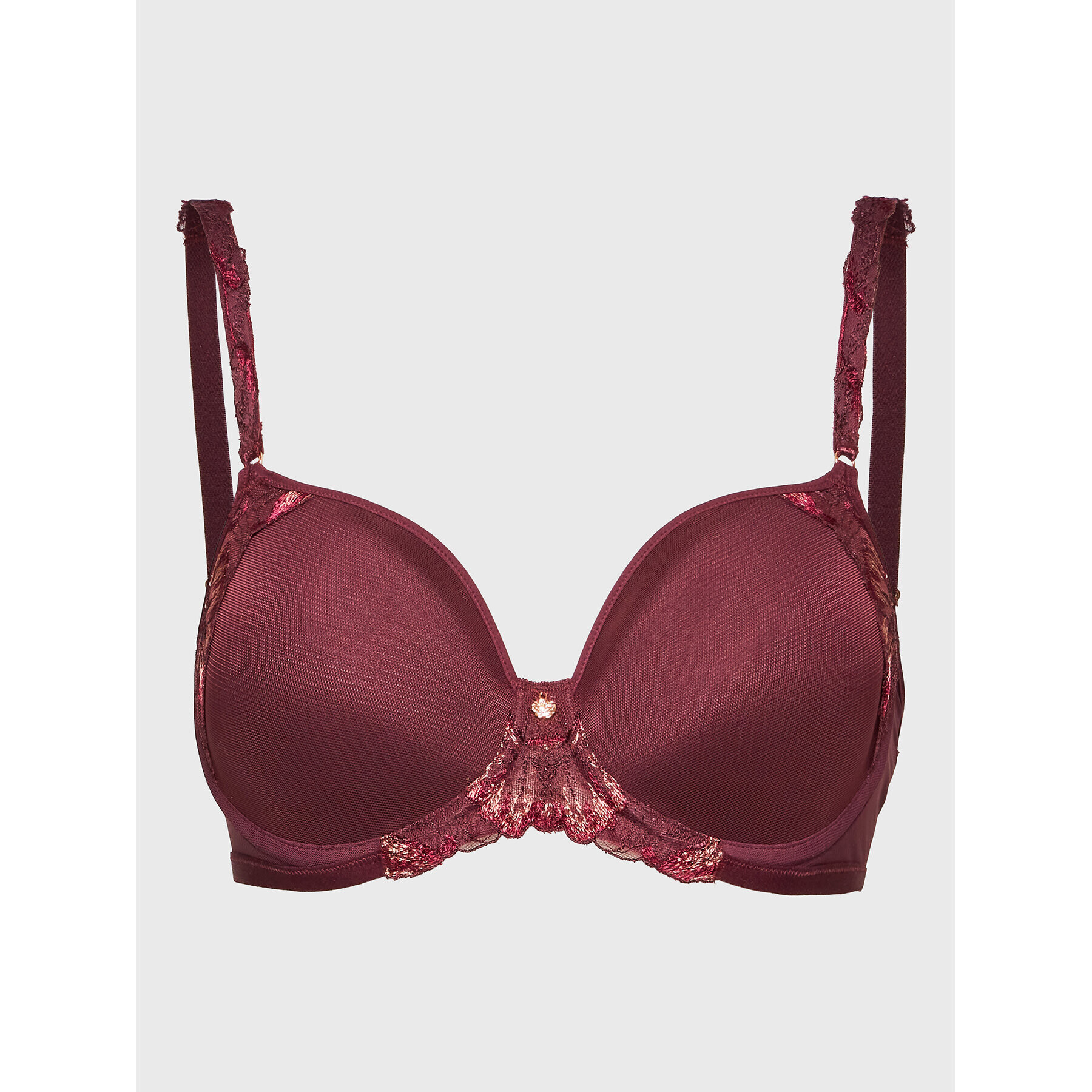 Triumph Nedrček s kostjo Freesia Florale 10210661 Bordo rdeča - Pepit.si