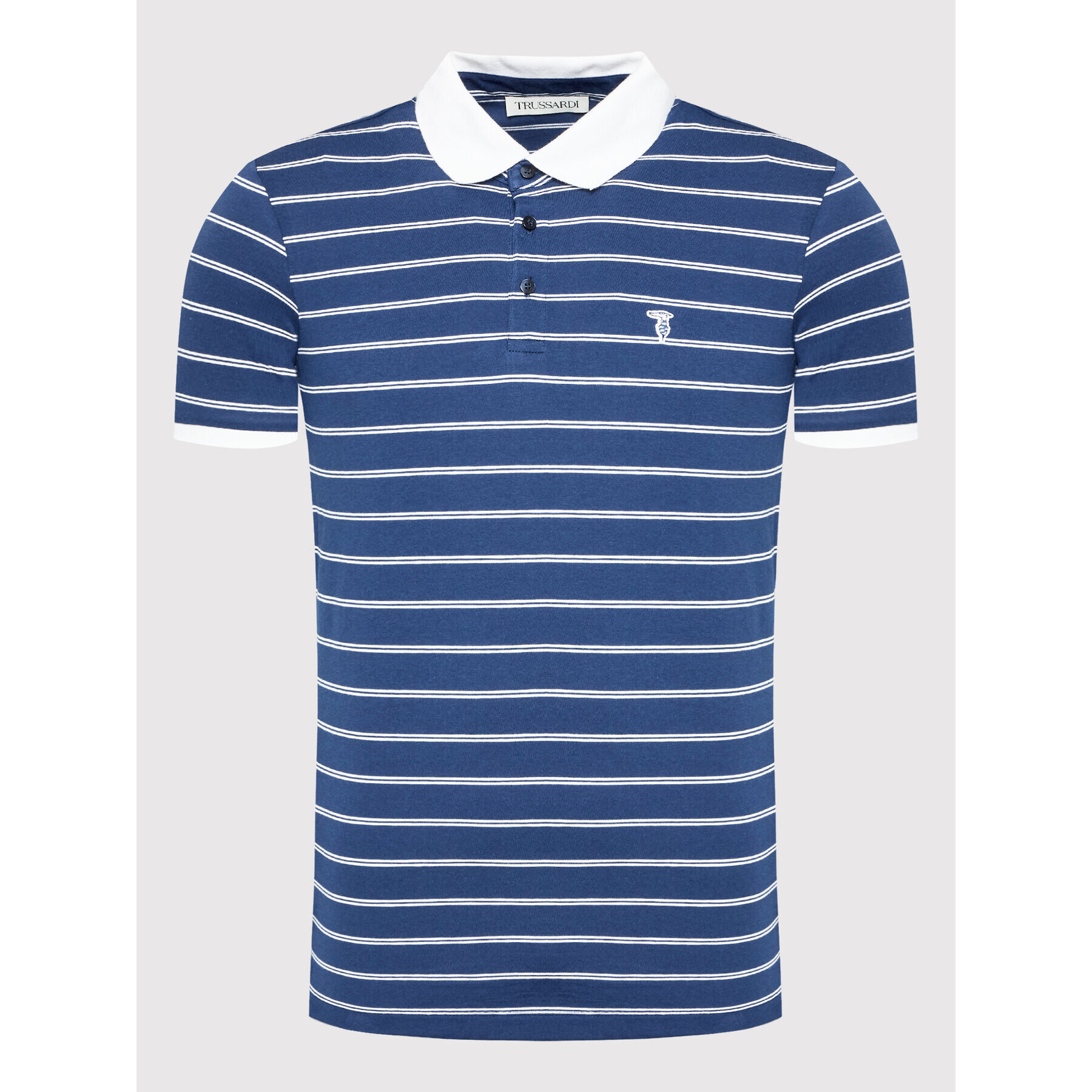 Trussardi Polo majica 52T00599 Mornarsko modra Regular Fit - Pepit.si