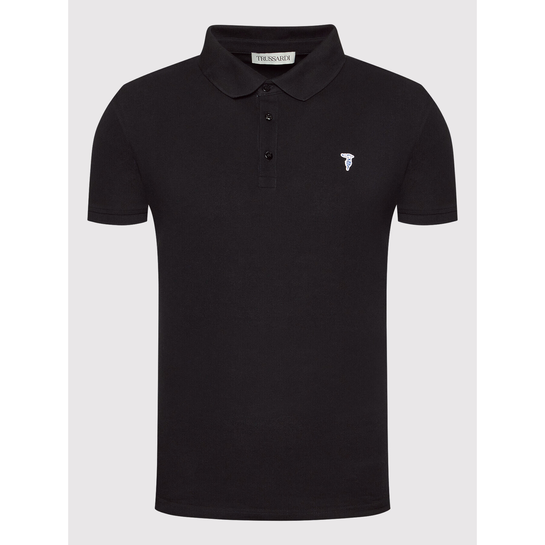 Trussardi Polo majica Piquet 52T00597 Črna Regular Fit - Pepit.si