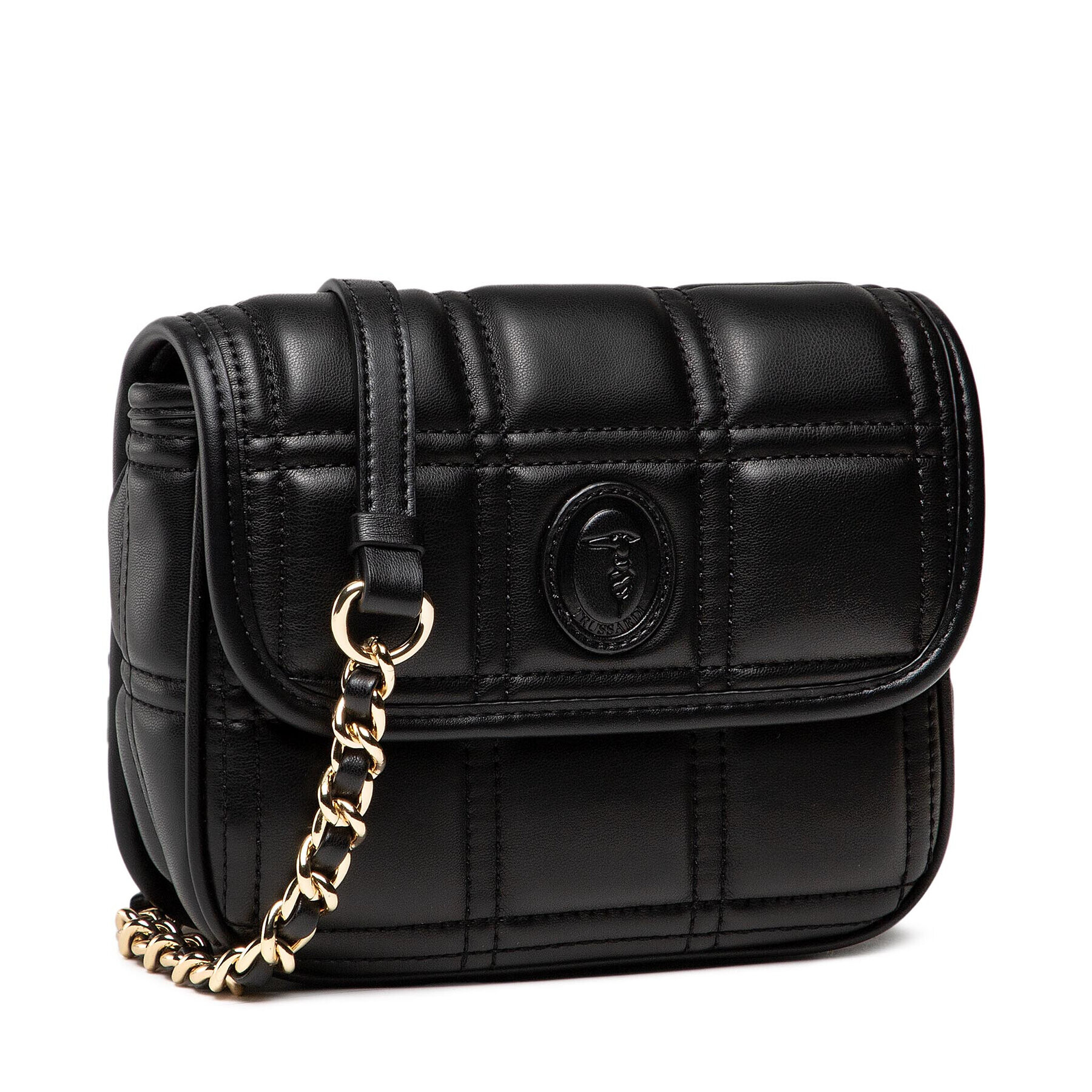 Trussardi Ročna torba Alyssa Shoulder 75B01241 Črna - Pepit.si