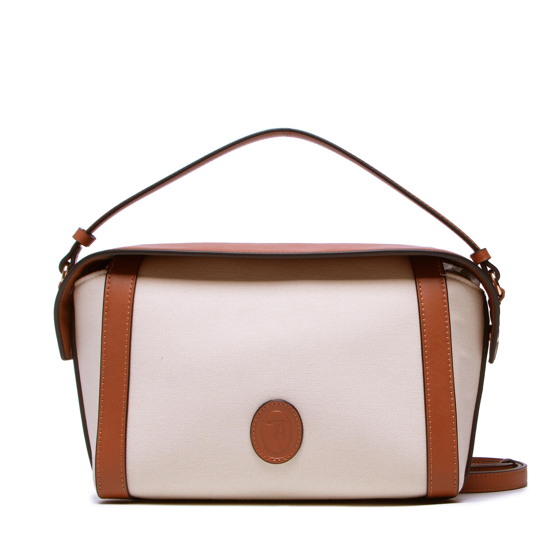 Trussardi Ročna torba Aster Crossbody Md 75B01300 Bež - Pepit.si