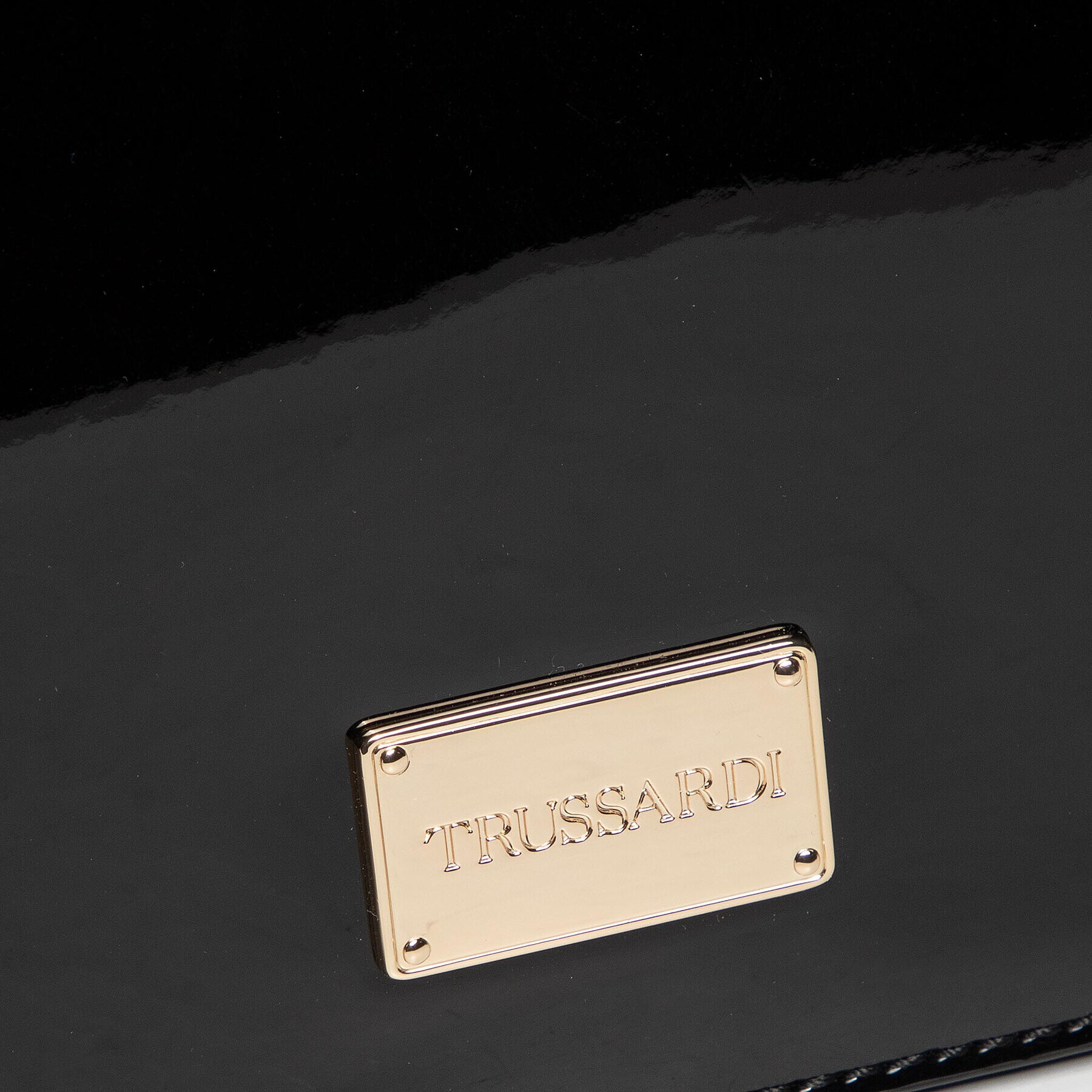 Trussardi Ročna torba Clutch 2 Gusset 75B01077 Črna - Pepit.si