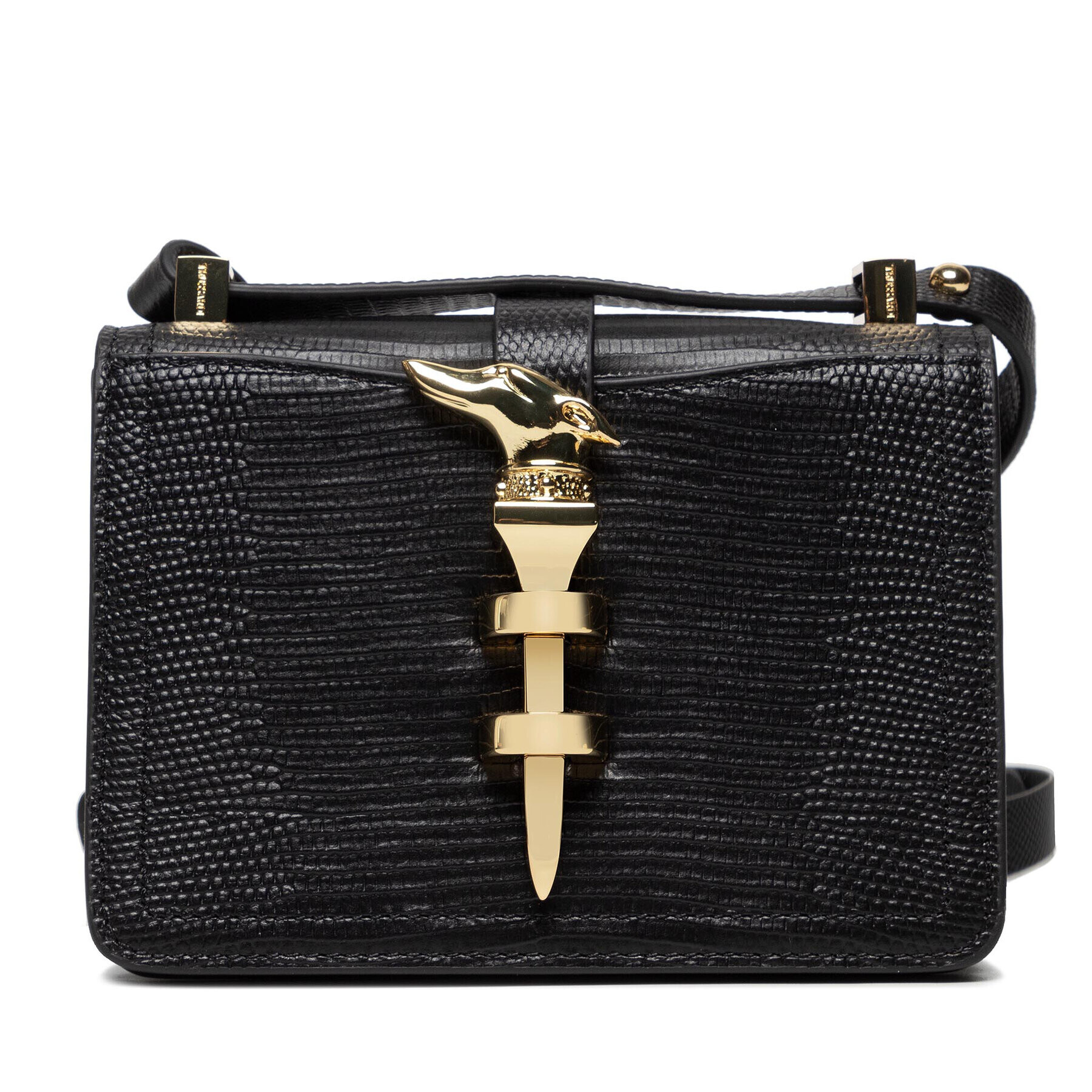 Trussardi Ročna torba Leila Crossbody Mini 75B01200 Črna - Pepit.si