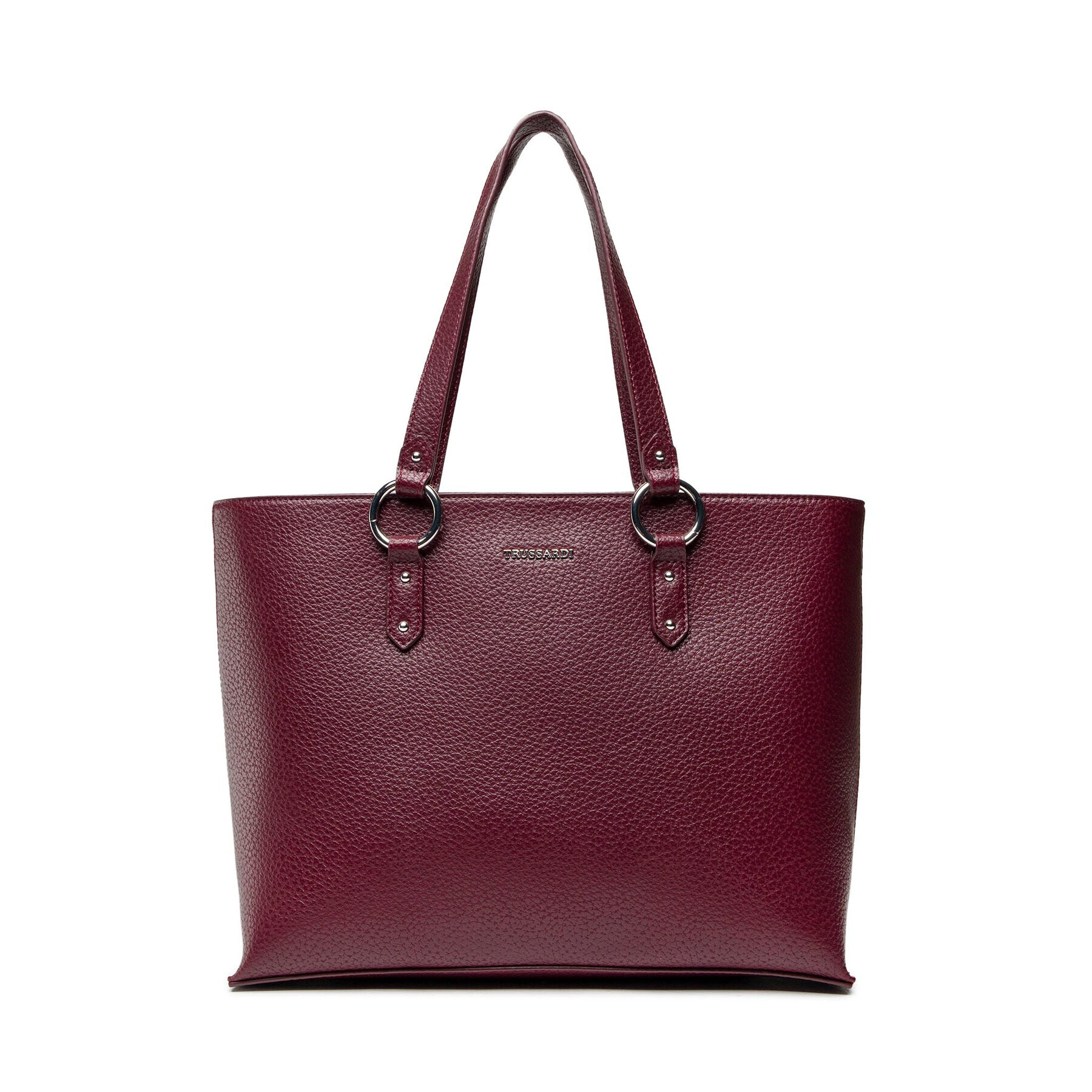 Trussardi Ročna torba New Lisbona Shopper 75B01424 Bordo rdeča - Pepit.si