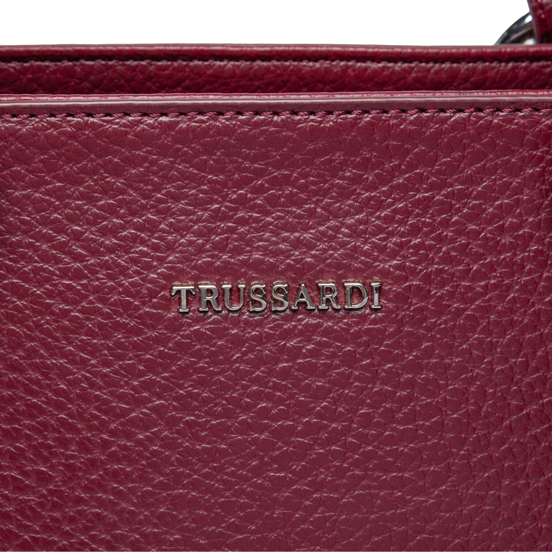 Trussardi Ročna torba New Lisbona Shopper 75B01424 Bordo rdeča - Pepit.si