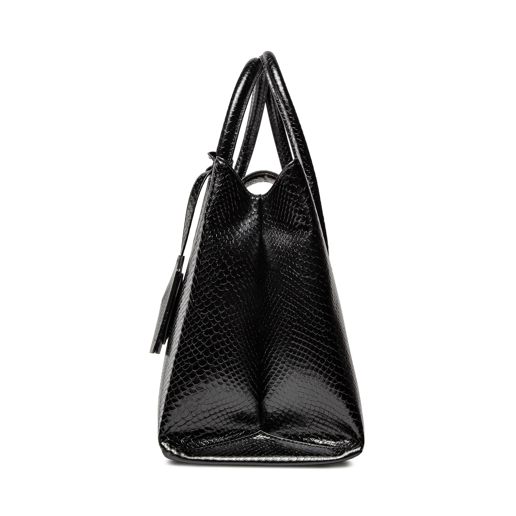 Trussardi Ročna torba Tulip Tote Md Phyton 75B01089 Črna - Pepit.si