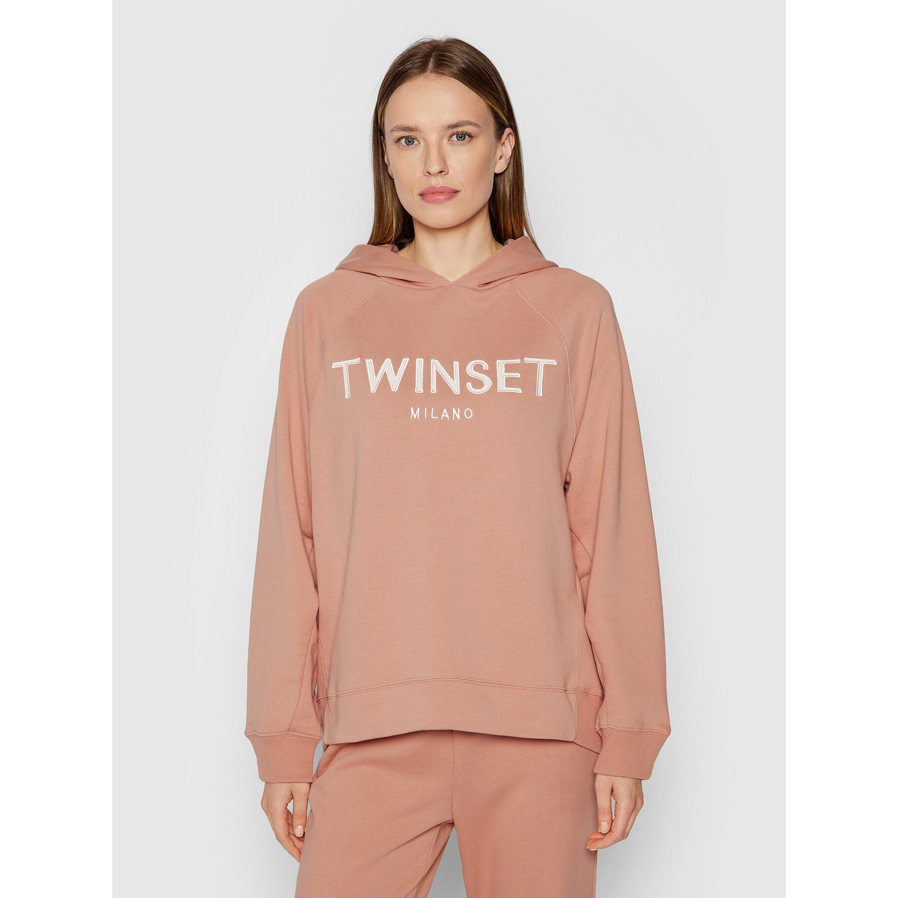 TWINSET Jopa 212TP2571 Roza Regular Fit - Pepit.si