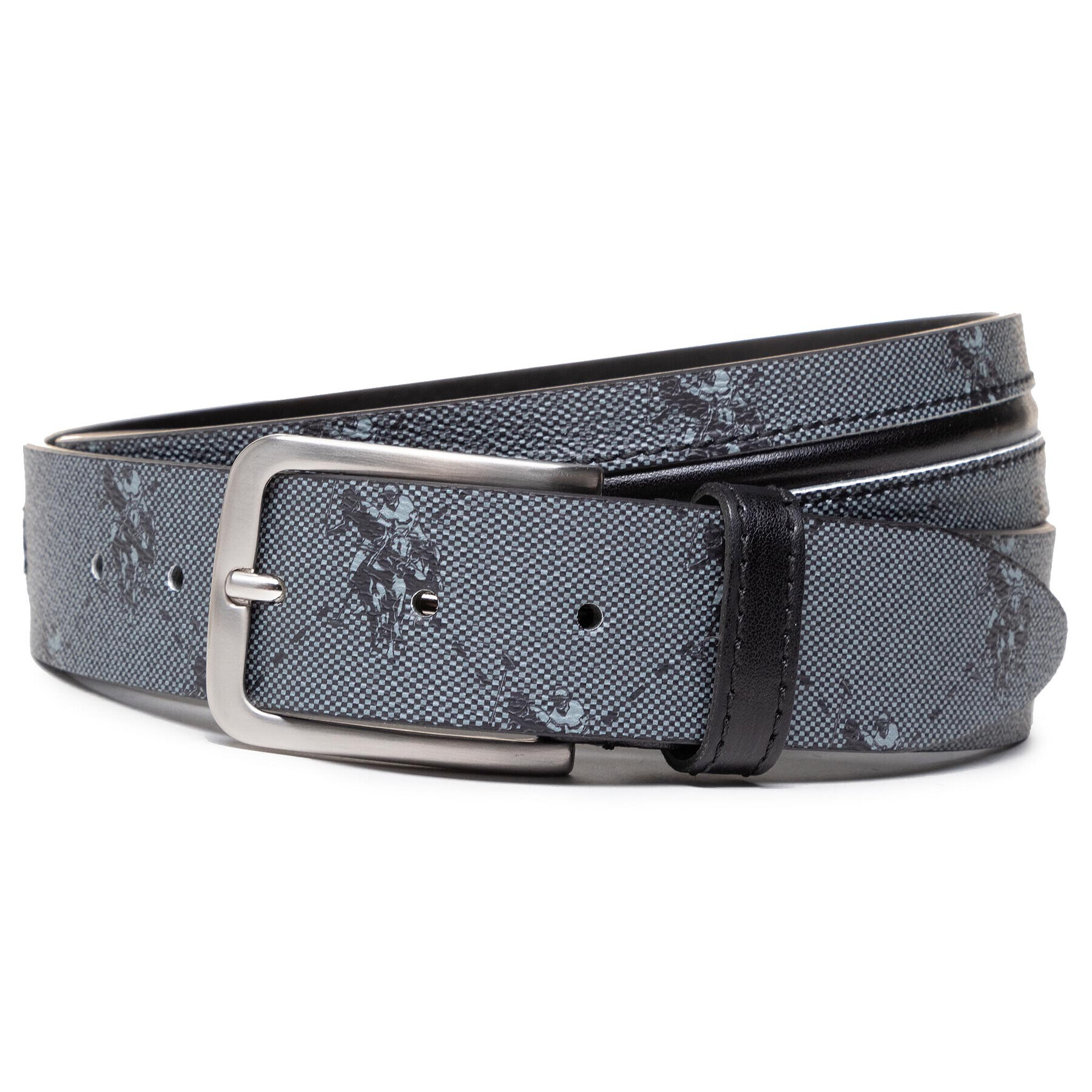 U.S. Polo Assn. Moški pas Derry Men's Belt 35H Calf WIUYD2206MPI000 Siva - Pepit.si