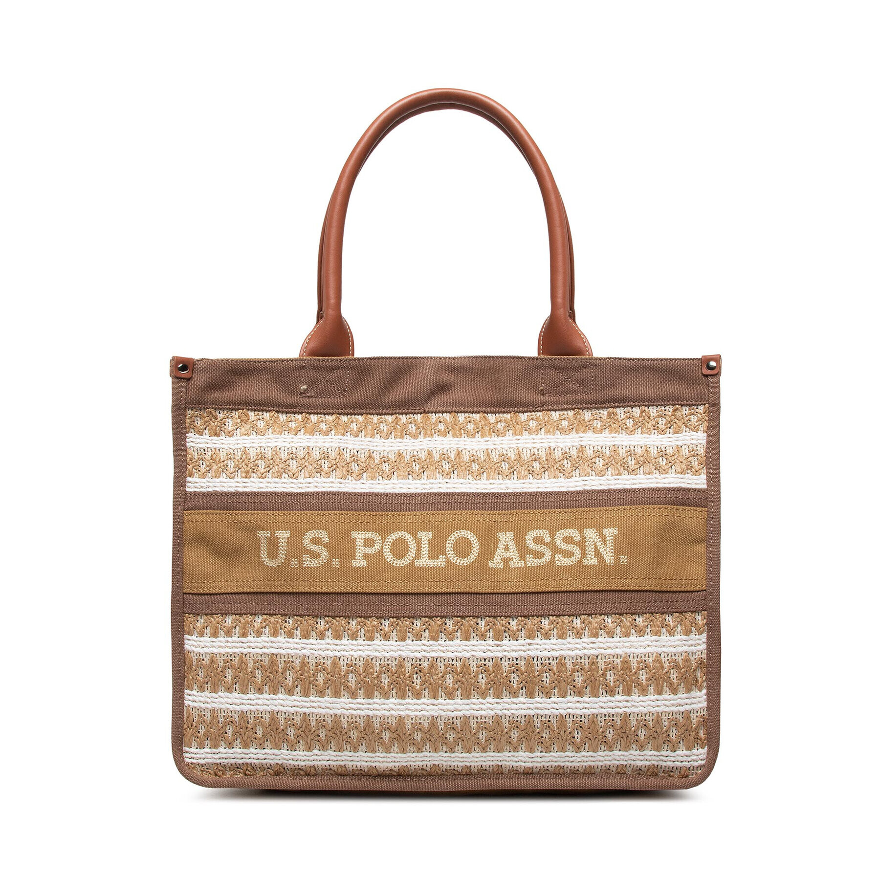 U.S. Polo Assn. Ročna torba El Dorado Shopping Bag BEUDD5386WUP517 Rjava - Pepit.si