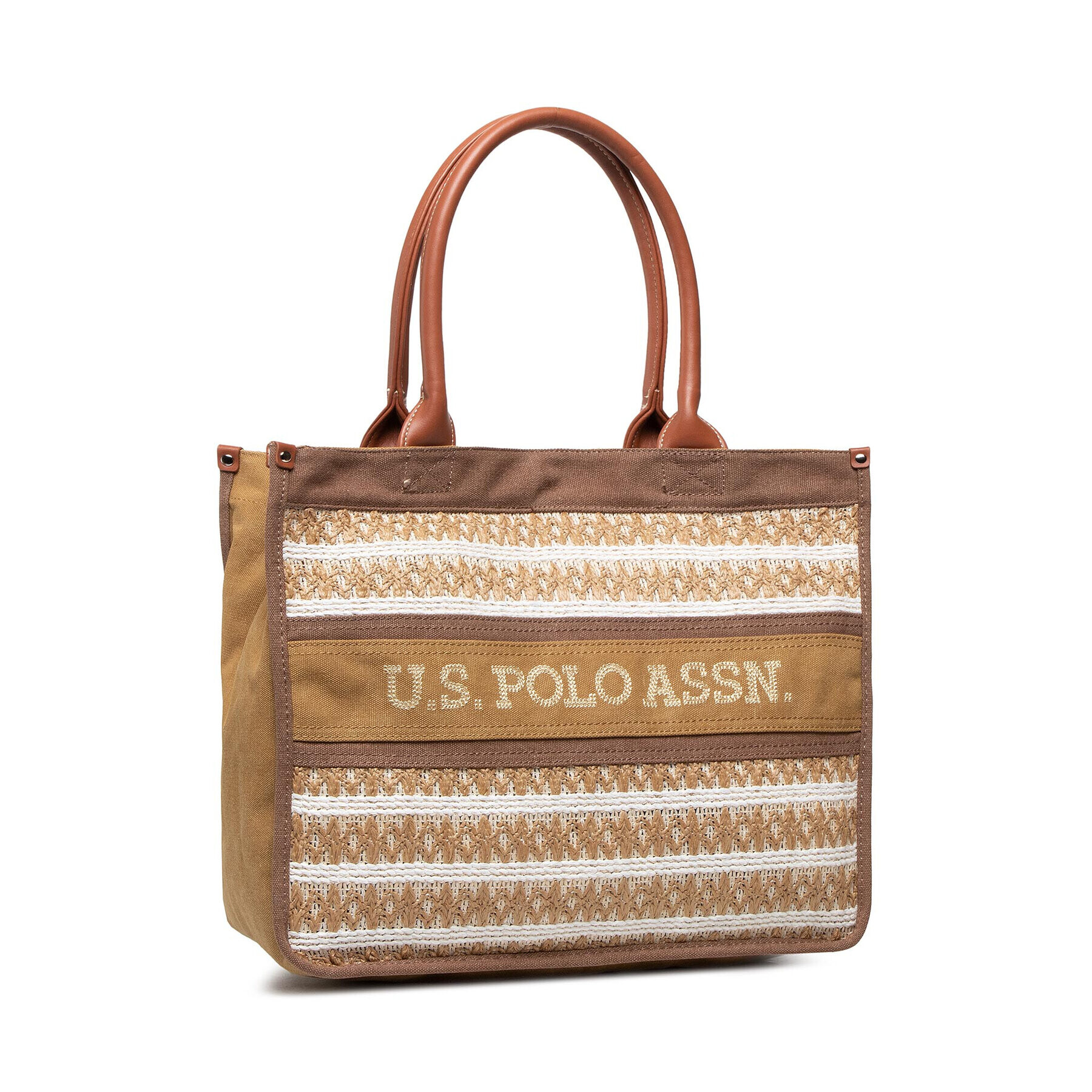 U.S. Polo Assn. Ročna torba El Dorado Shopping Bag BEUDD5386WUP517 Rjava - Pepit.si