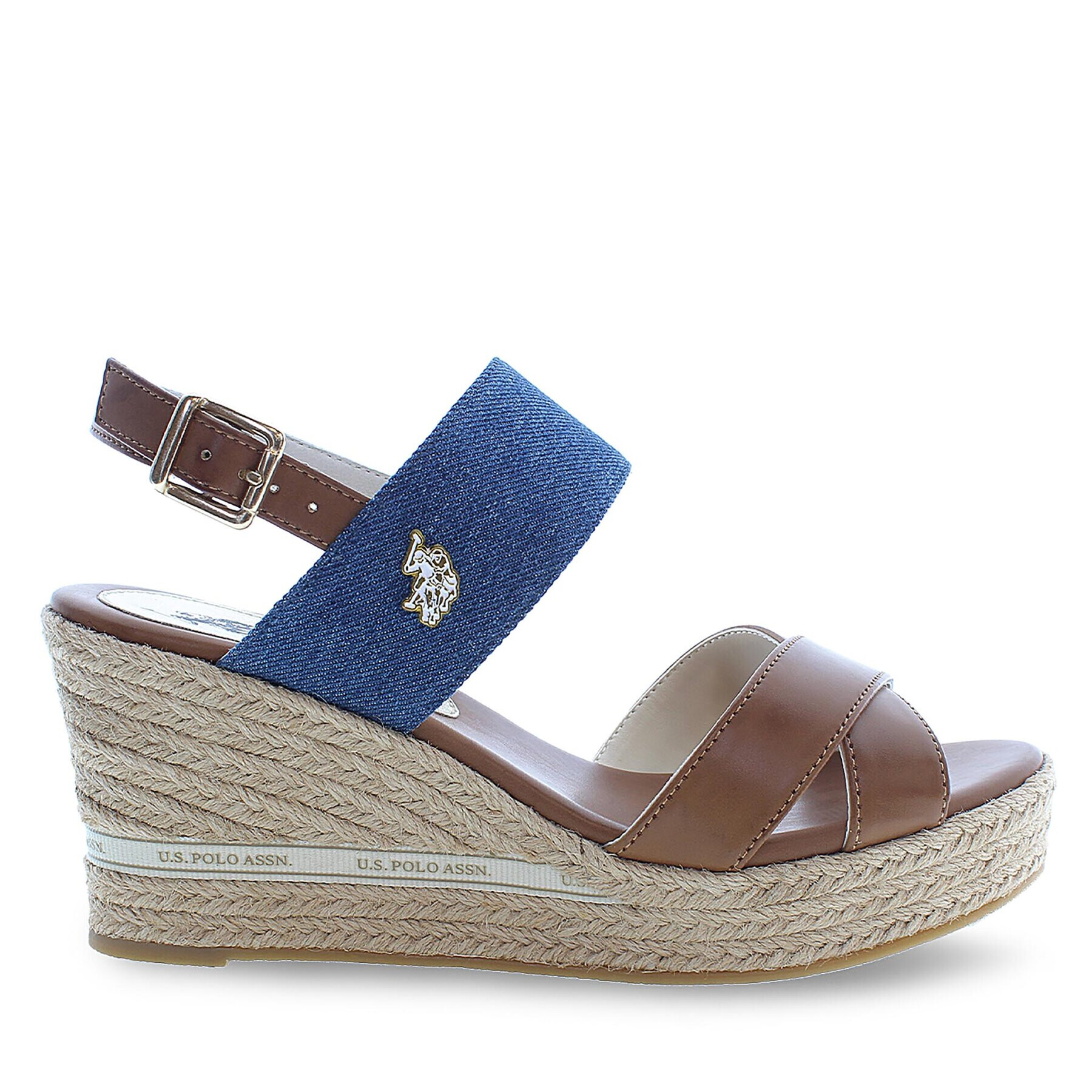 U.S. Polo Assn. Sandali Alyss ALYSSA011 Rjava - Pepit.si