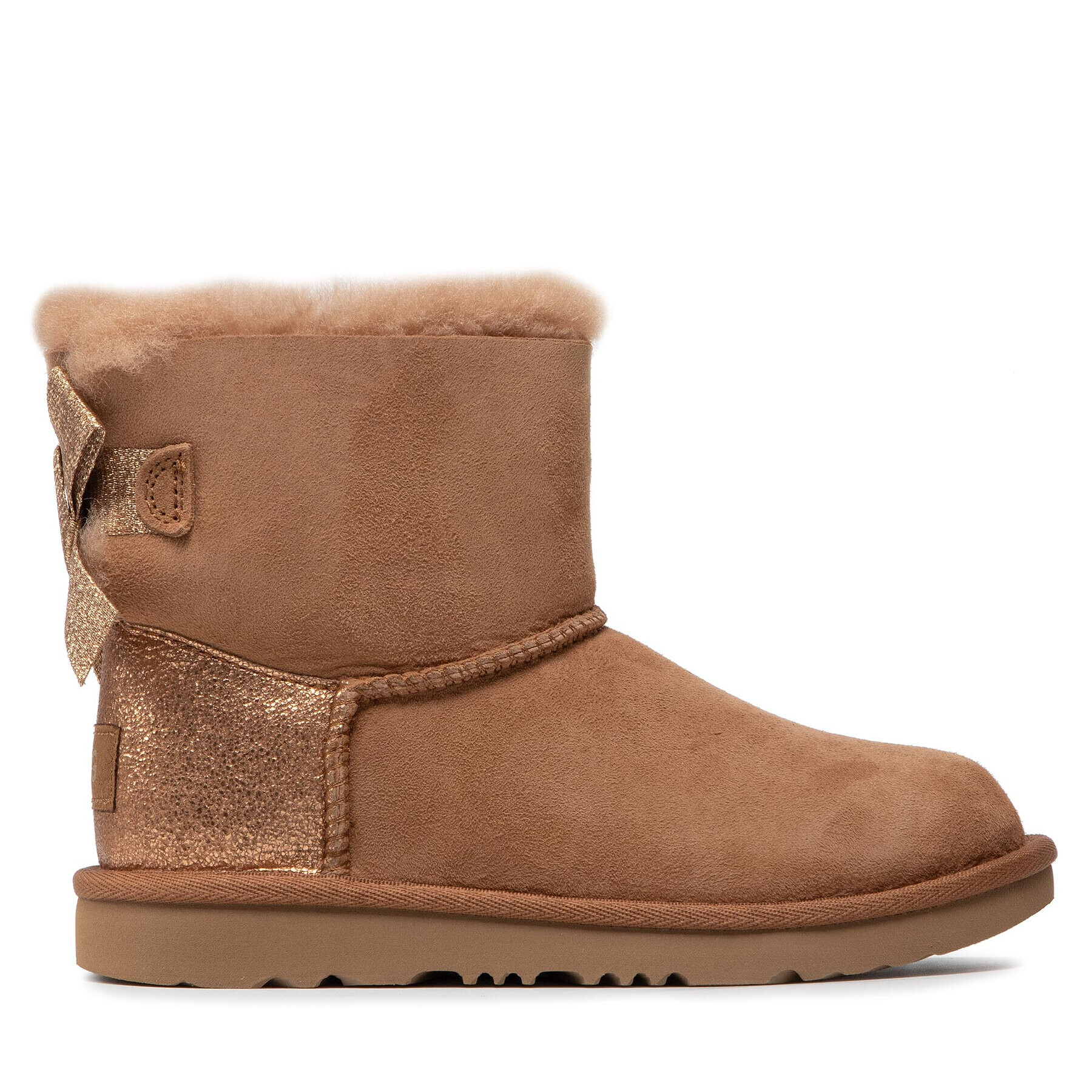 Ugg Čevlji K Mini Bailey Bow Glitz 1123617K Rjava - Pepit.si