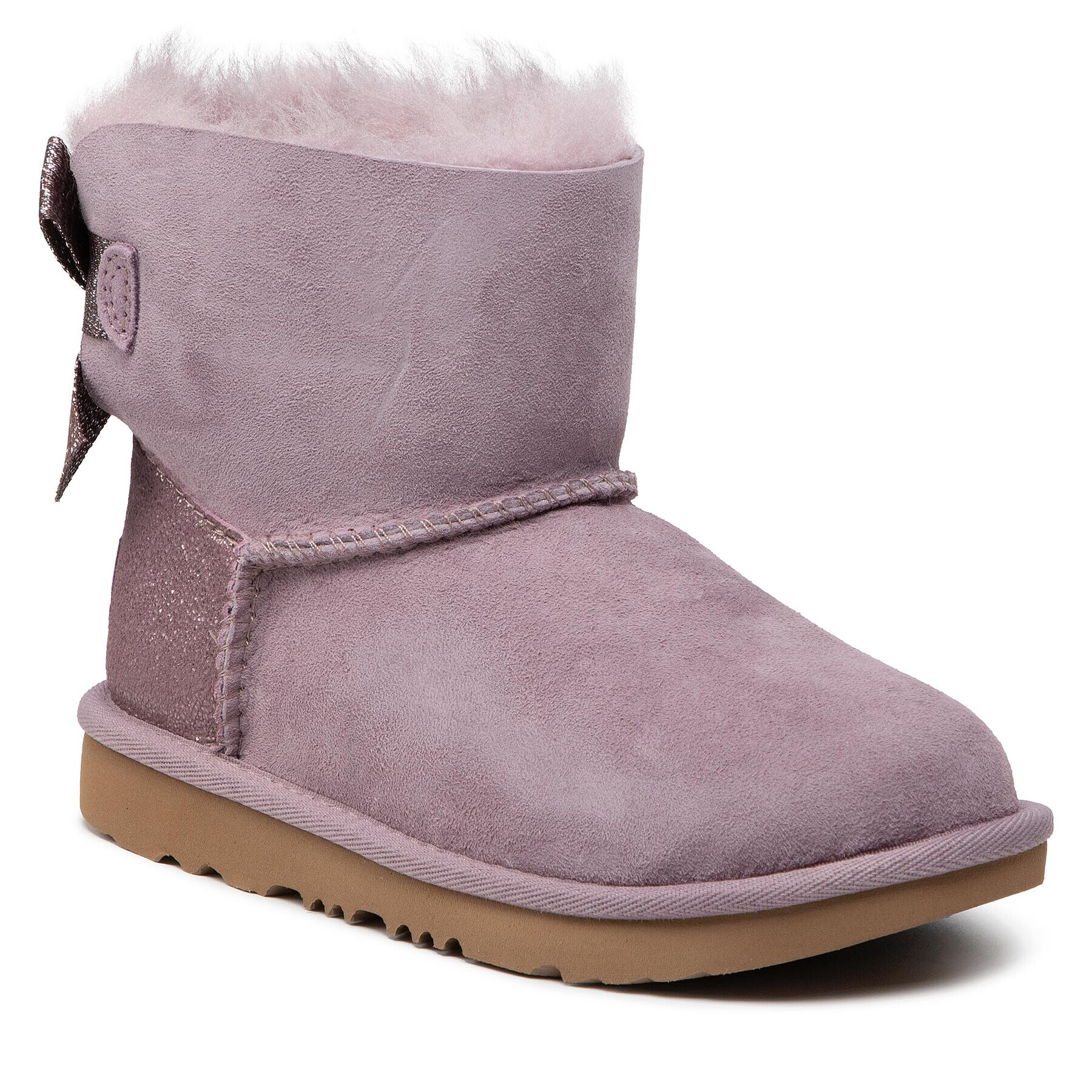 Ugg Čevlji K Mini Bailey Bow Glitz 1123617K Vijolična - Pepit.si