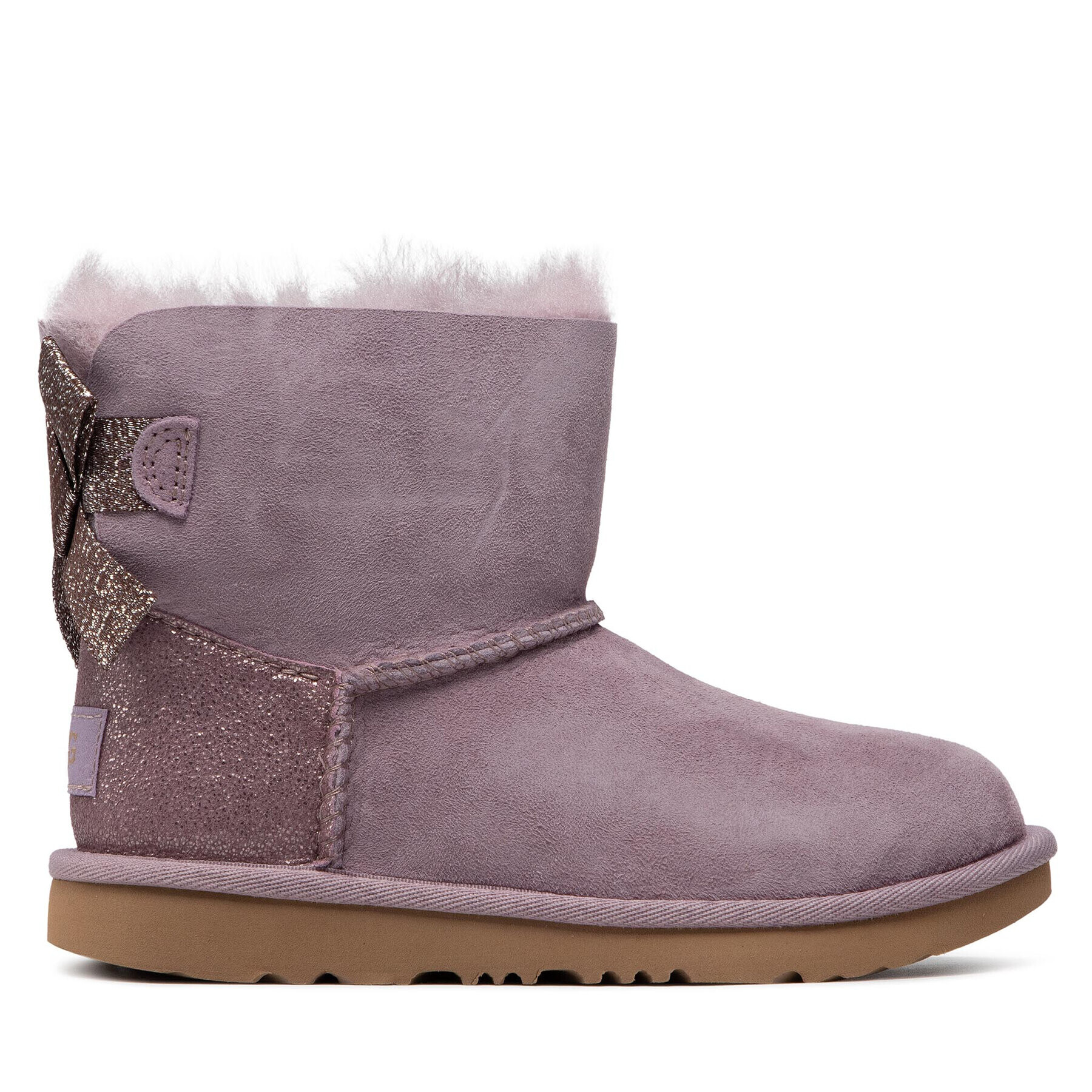 Ugg Čevlji K Mini Bailey Bow Glitz 1123617K Vijolična - Pepit.si