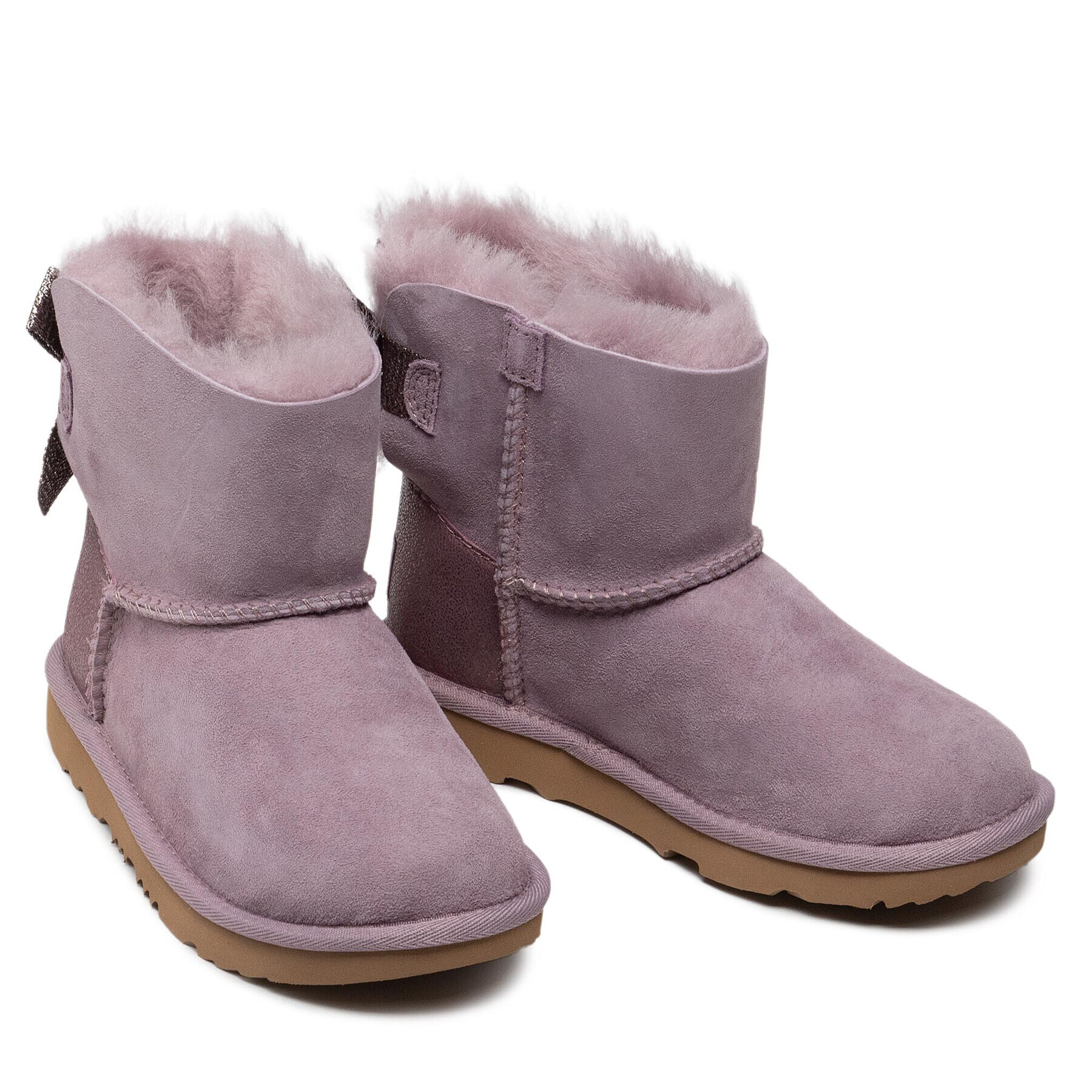 Ugg Čevlji K Mini Bailey Bow Glitz 1123617K Vijolična - Pepit.si