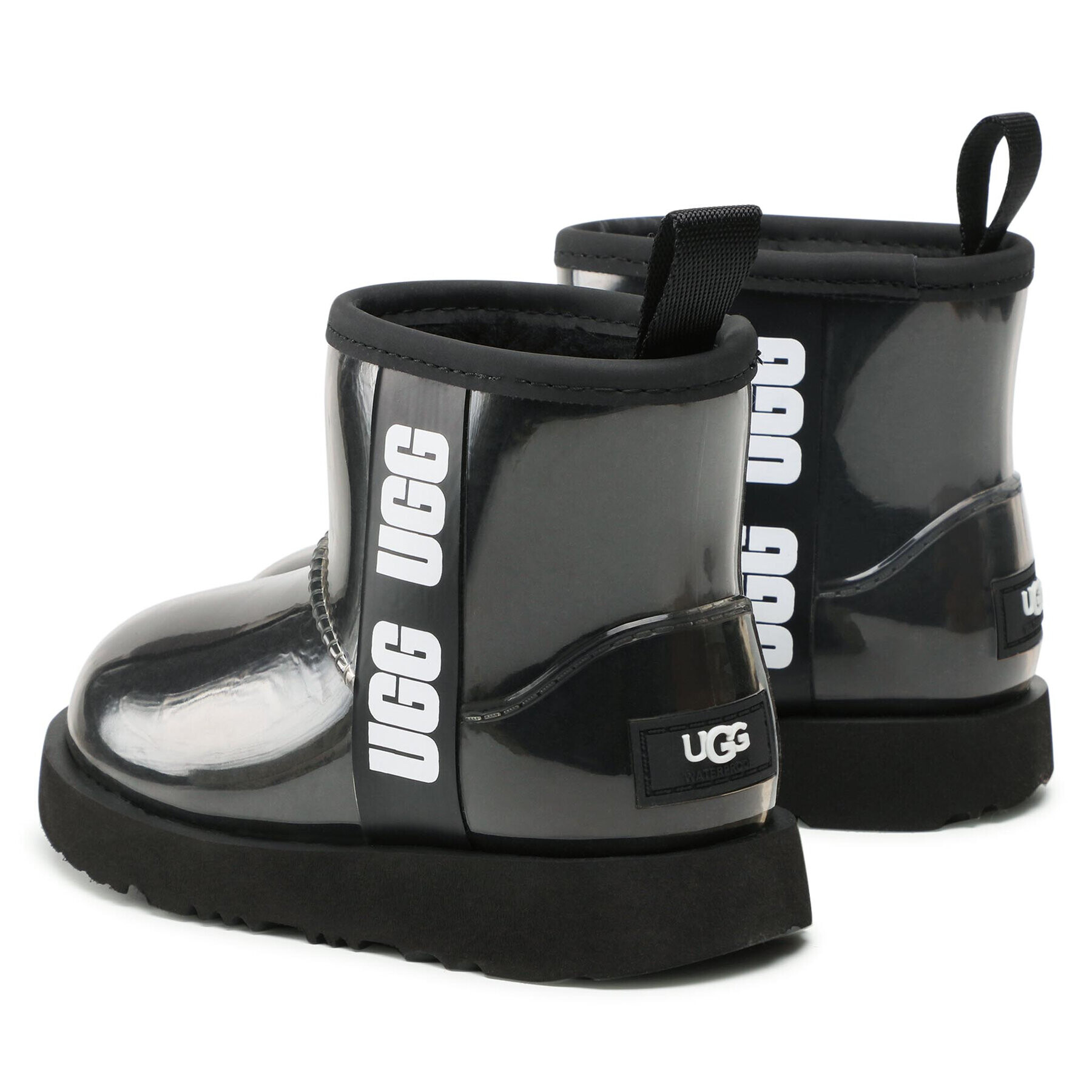 Ugg Čevlji Kids' Classic Clear Mini II 1112386K Črna - Pepit.si