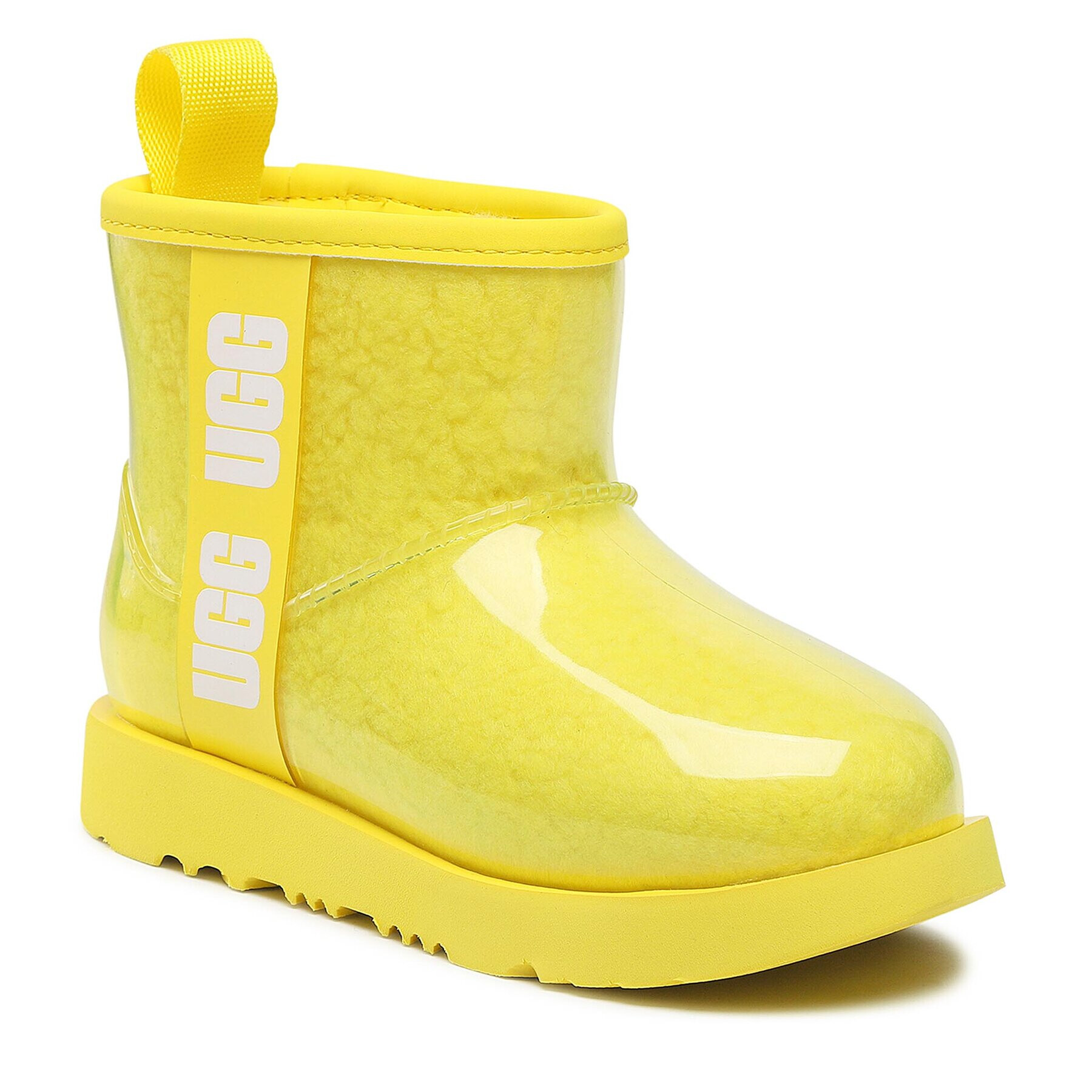 Ugg Čevlji Kids' Classic Clear Mini II 1112386K Rumena - Pepit.si