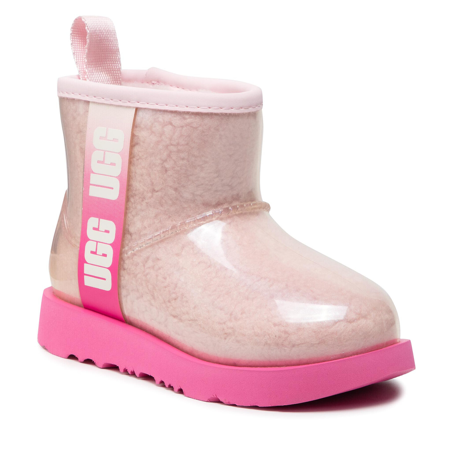 Ugg Čevlji Kids' Classic Clear Mini II 1121007K Roza - Pepit.si