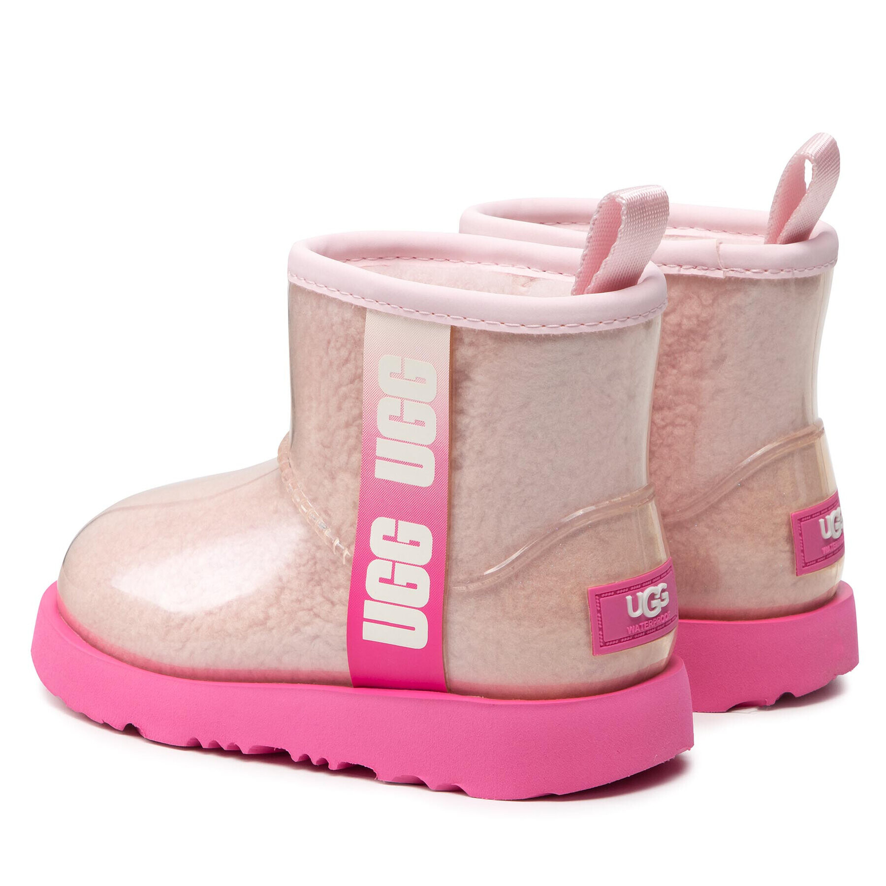 Ugg Čevlji Kids' Classic Clear Mini II 1121007K Roza - Pepit.si