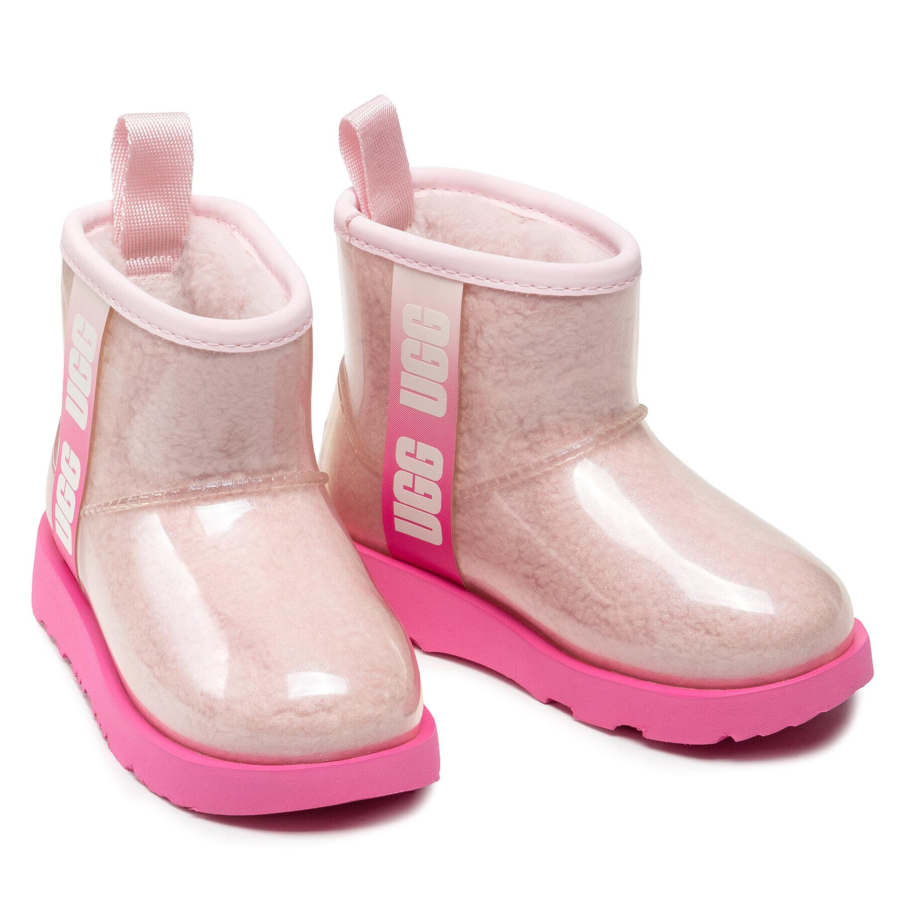 Ugg Čevlji Kids' Classic Clear Mini II 1121007K Roza - Pepit.si