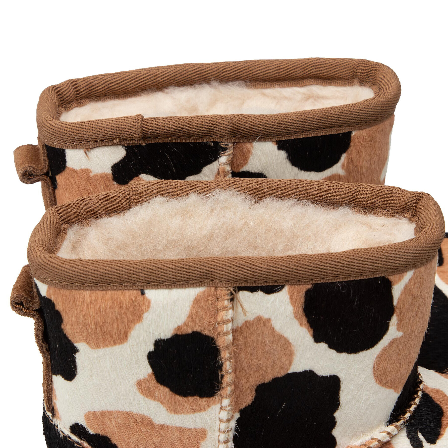 Ugg Čevlji Kid's Classic Mini Cow Print 1123619K Rjava - Pepit.si