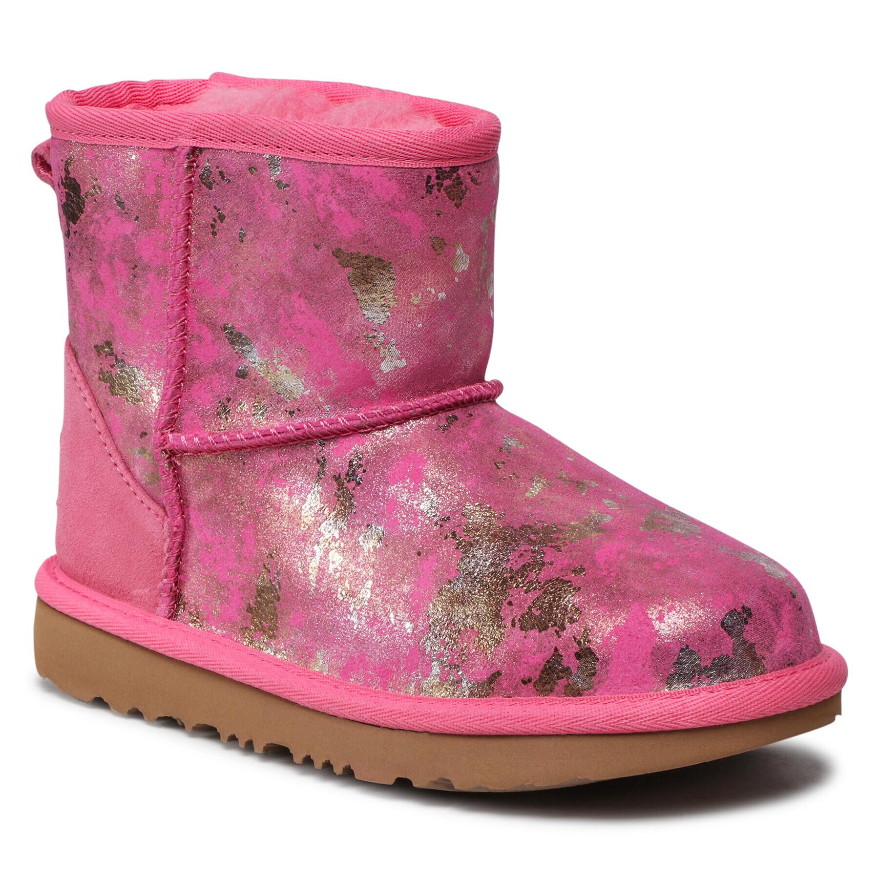 Ugg Čevlji Kids' Classic Mini II Gold Wash 1125552K Roza - Pepit.si