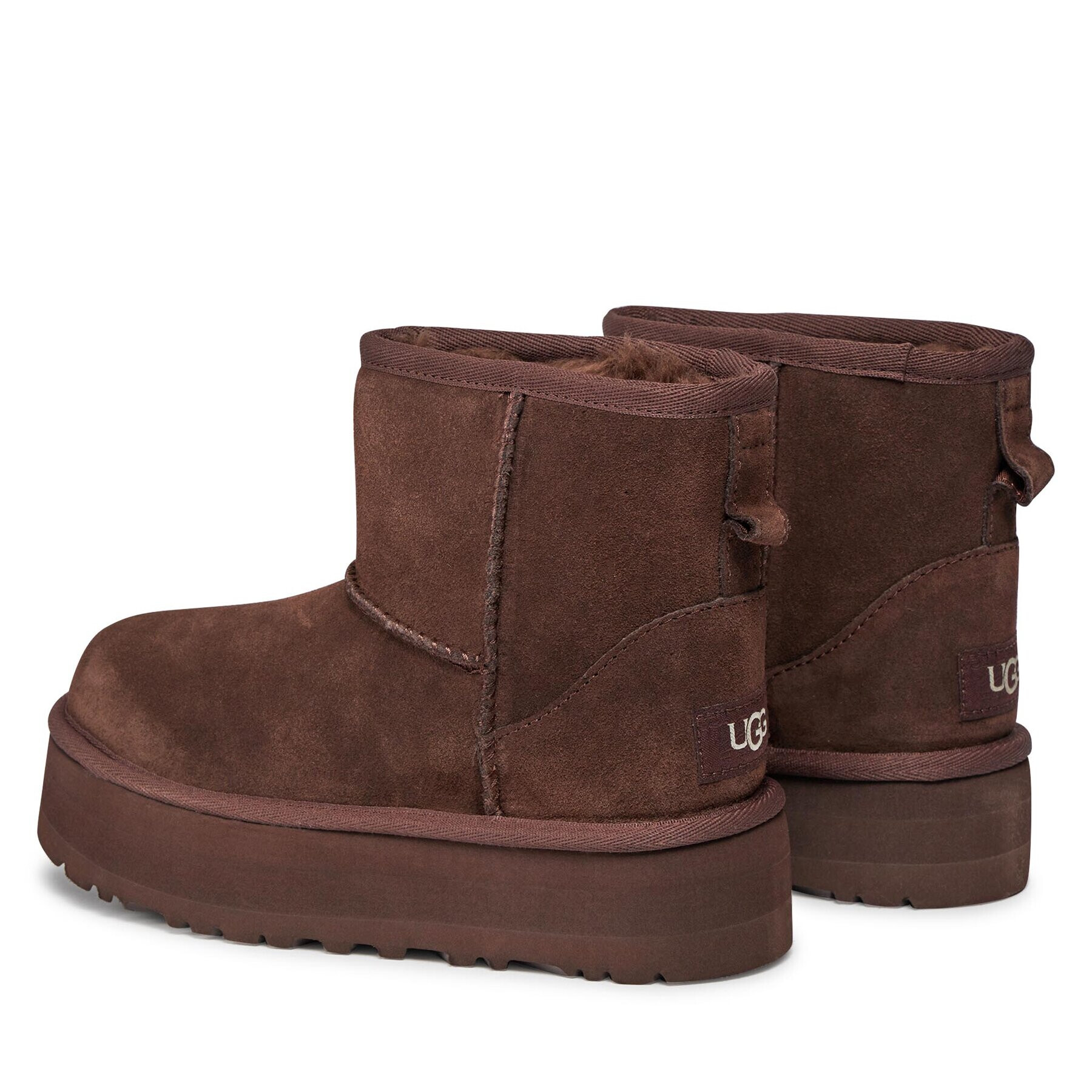 Ugg Čevlji Kids' Classic Mini Platform 1143700K Rjava - Pepit.si