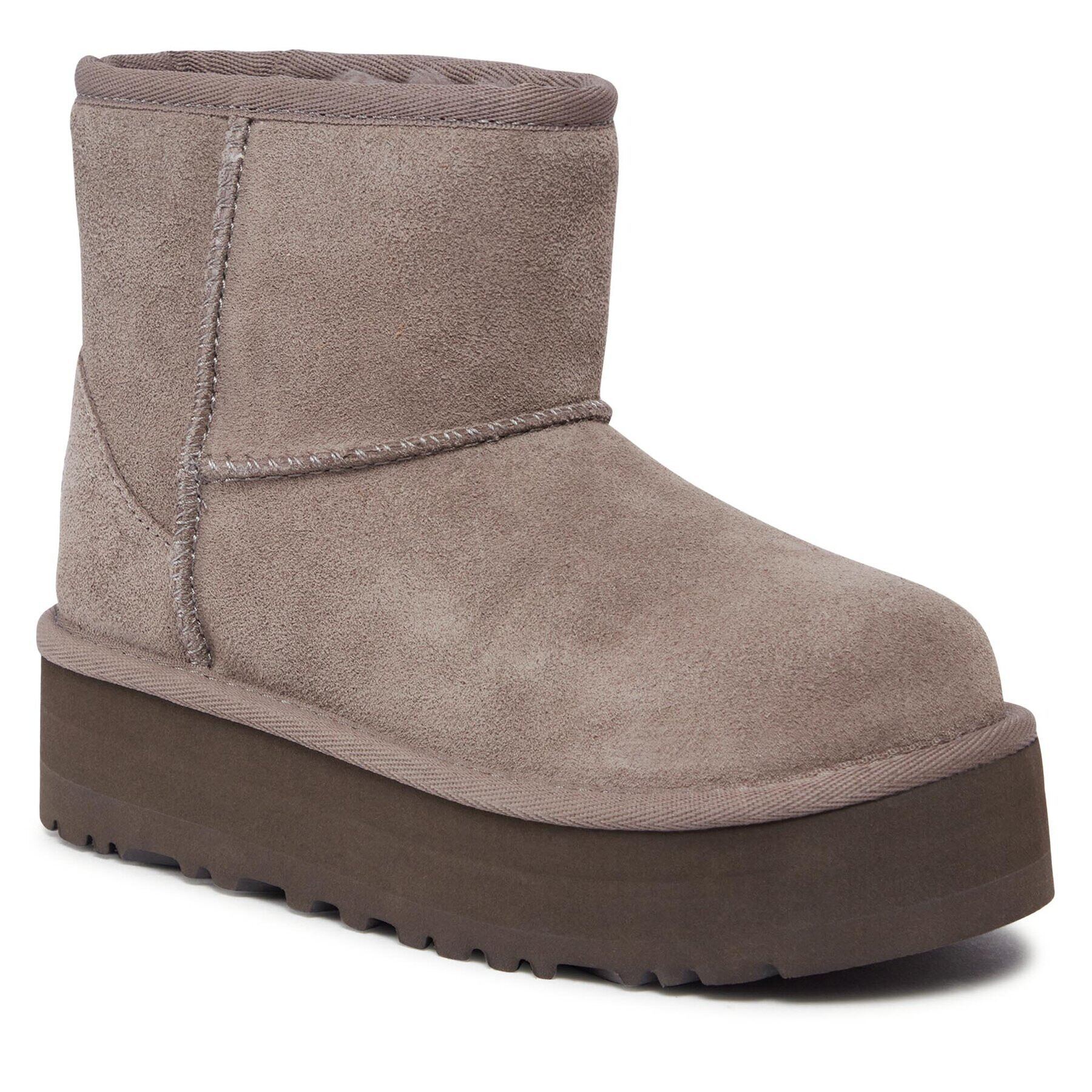 Ugg Čevlji Kids' Classic Mini Platform 1143700K Siva - Pepit.si