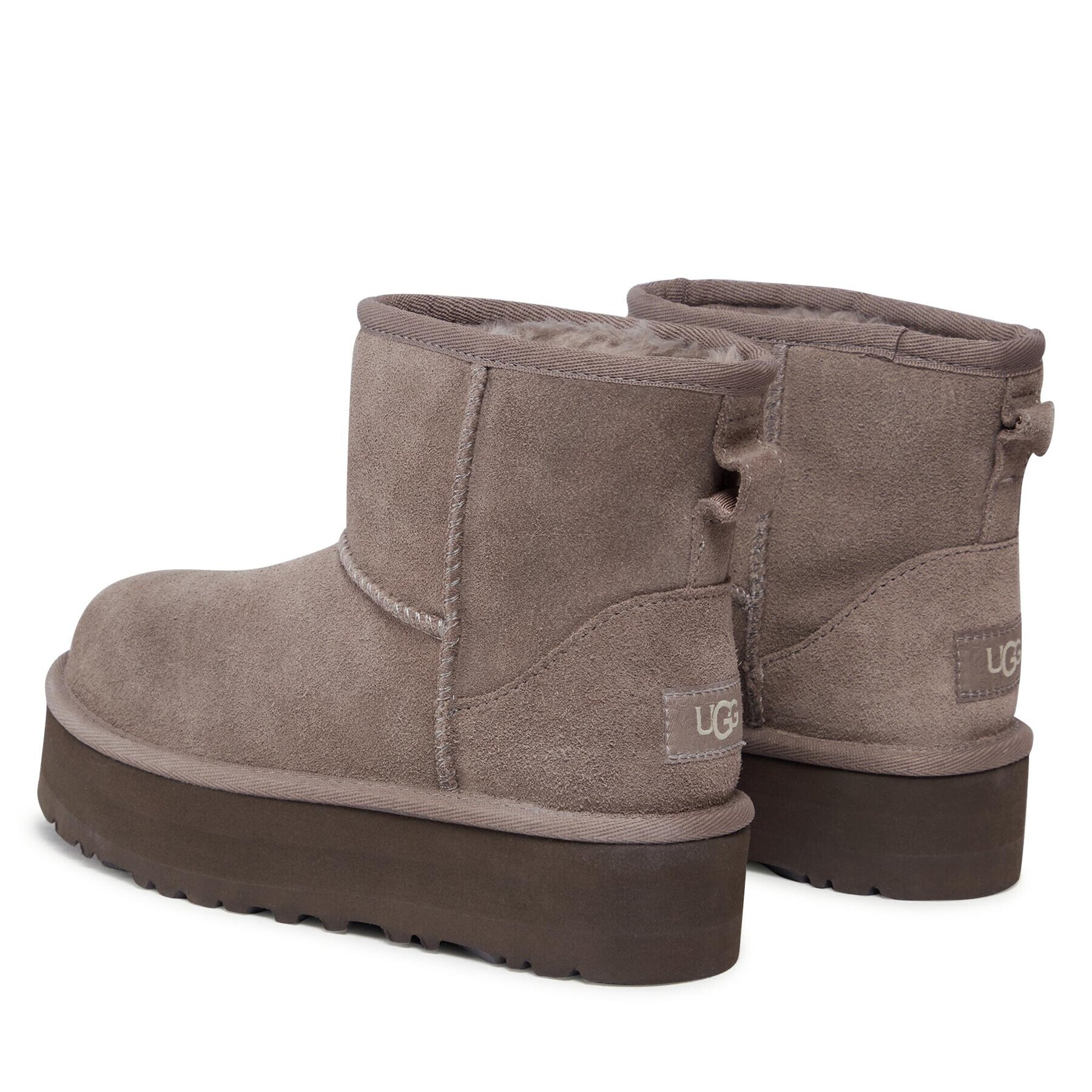 Ugg Čevlji Kids' Classic Mini Platform 1143700K Siva - Pepit.si