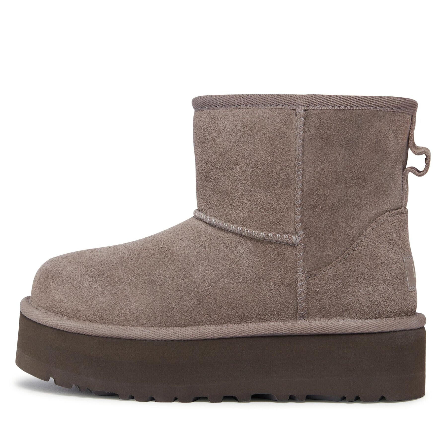 Ugg Čevlji Kids' Classic Mini Platform 1143700K Siva - Pepit.si