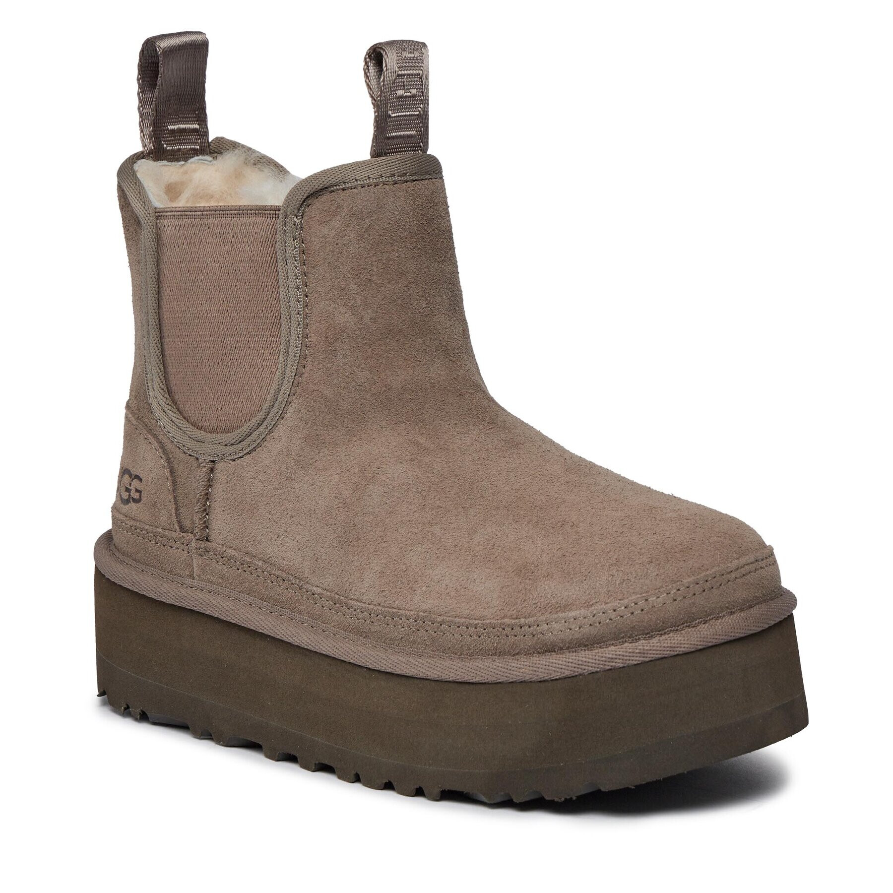 Ugg Čevlji Numel Platform Chelsea 1143710K Bež - Pepit.si