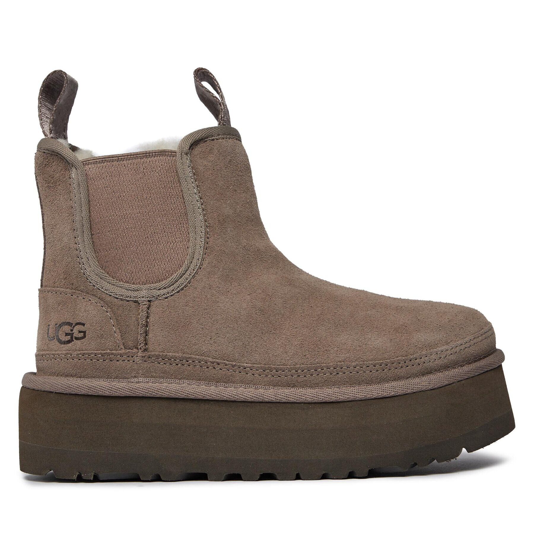 Ugg Čevlji Numel Platform Chelsea 1143710K Bež - Pepit.si