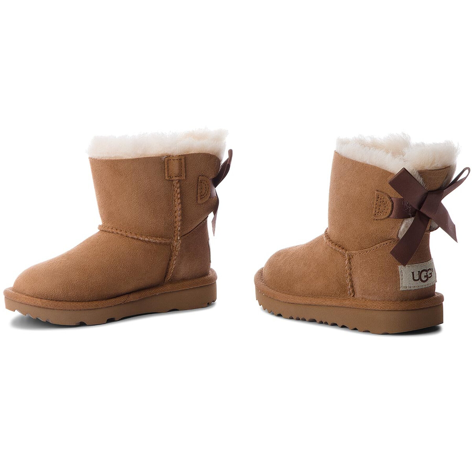 Ugg Škornji za sneg T Mini Bailey Bow II 1017397T Rjava - Pepit.si