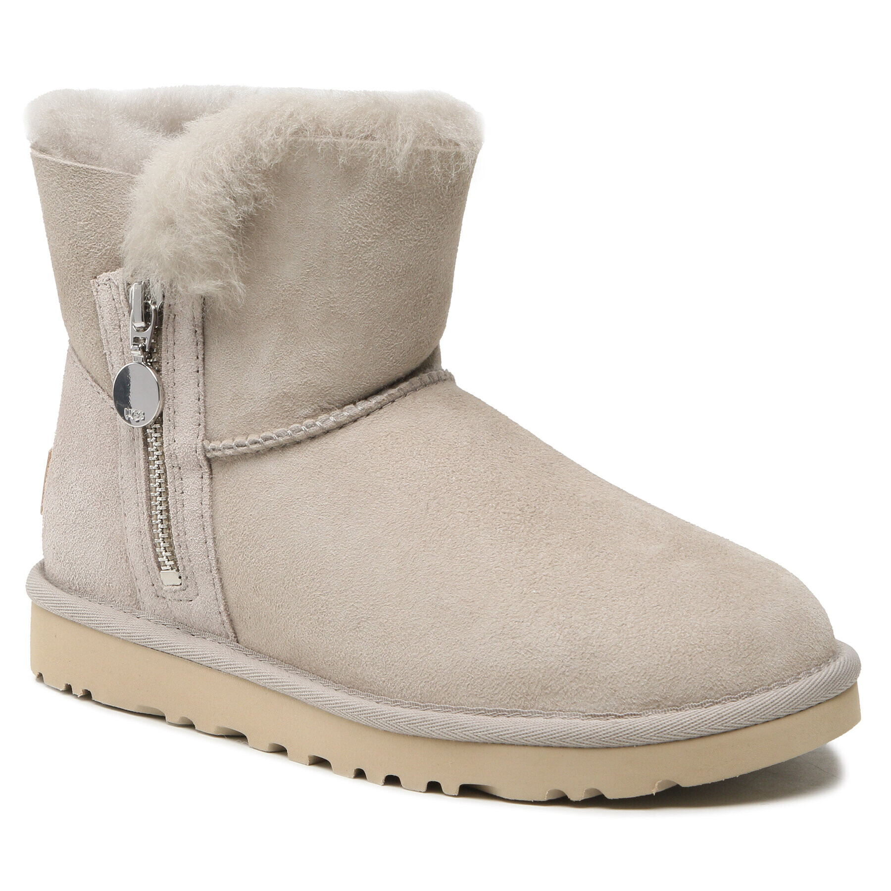 Ugg Čevlji W Bailey Zip Mini 1112481 Siva - Pepit.si