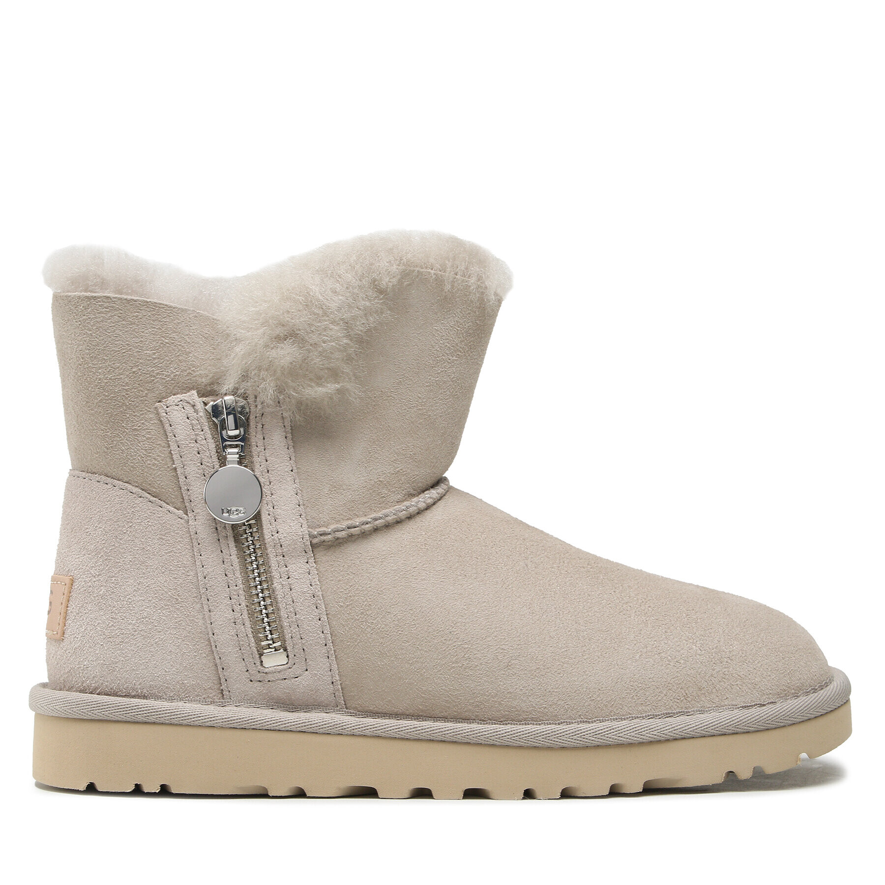 Ugg Čevlji W Bailey Zip Mini 1112481 Siva - Pepit.si