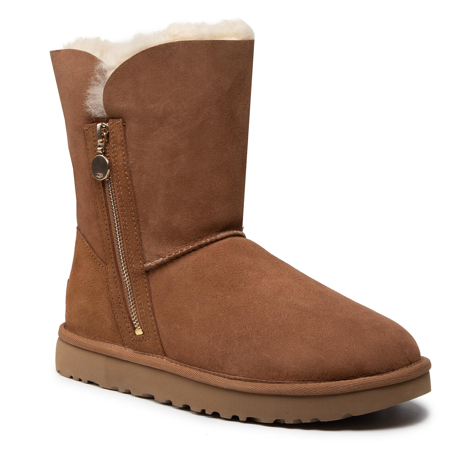 Ugg Čevlji W Bailey Zip Short 1112480 Rjava - Pepit.si