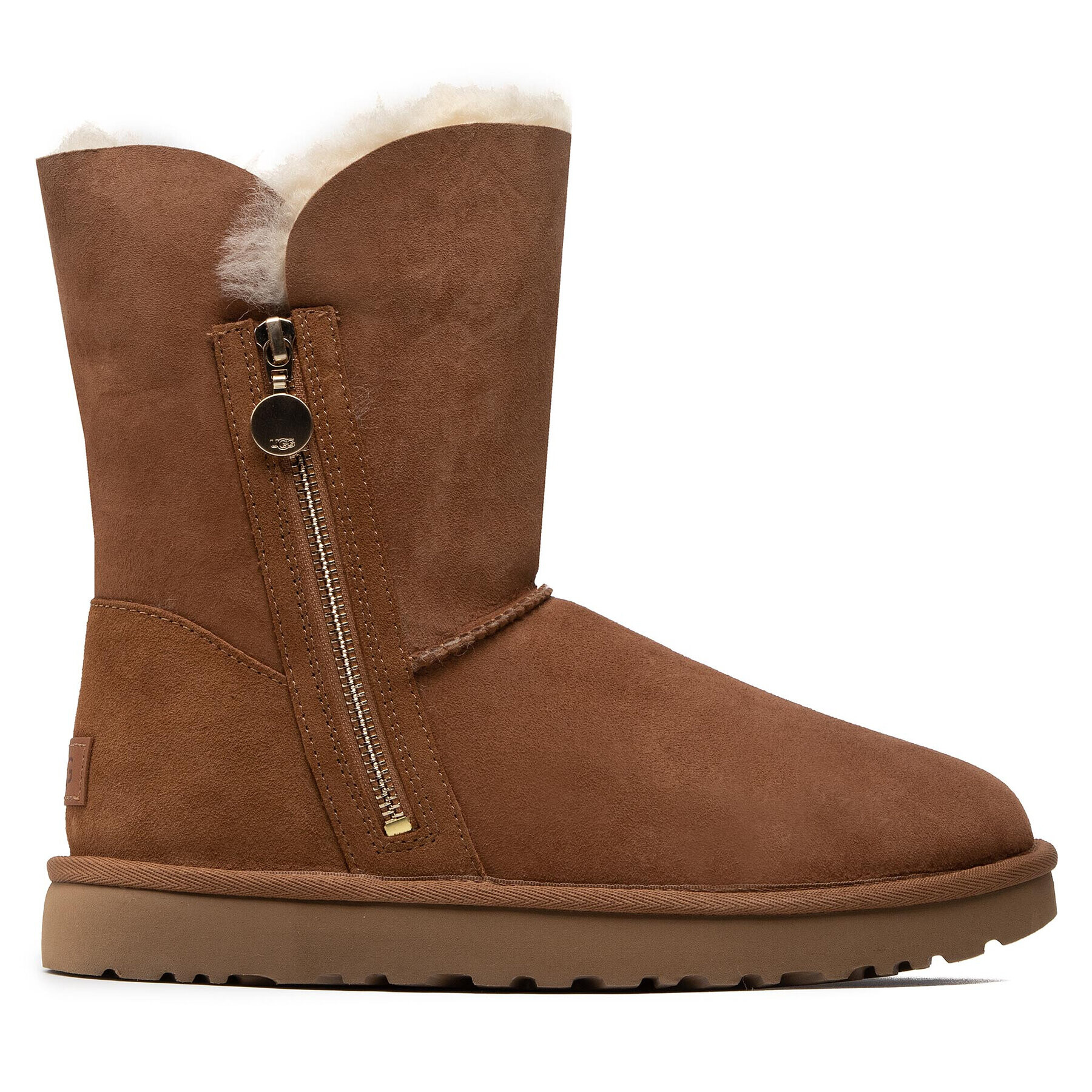 Ugg Čevlji W Bailey Zip Short 1112480 Rjava - Pepit.si