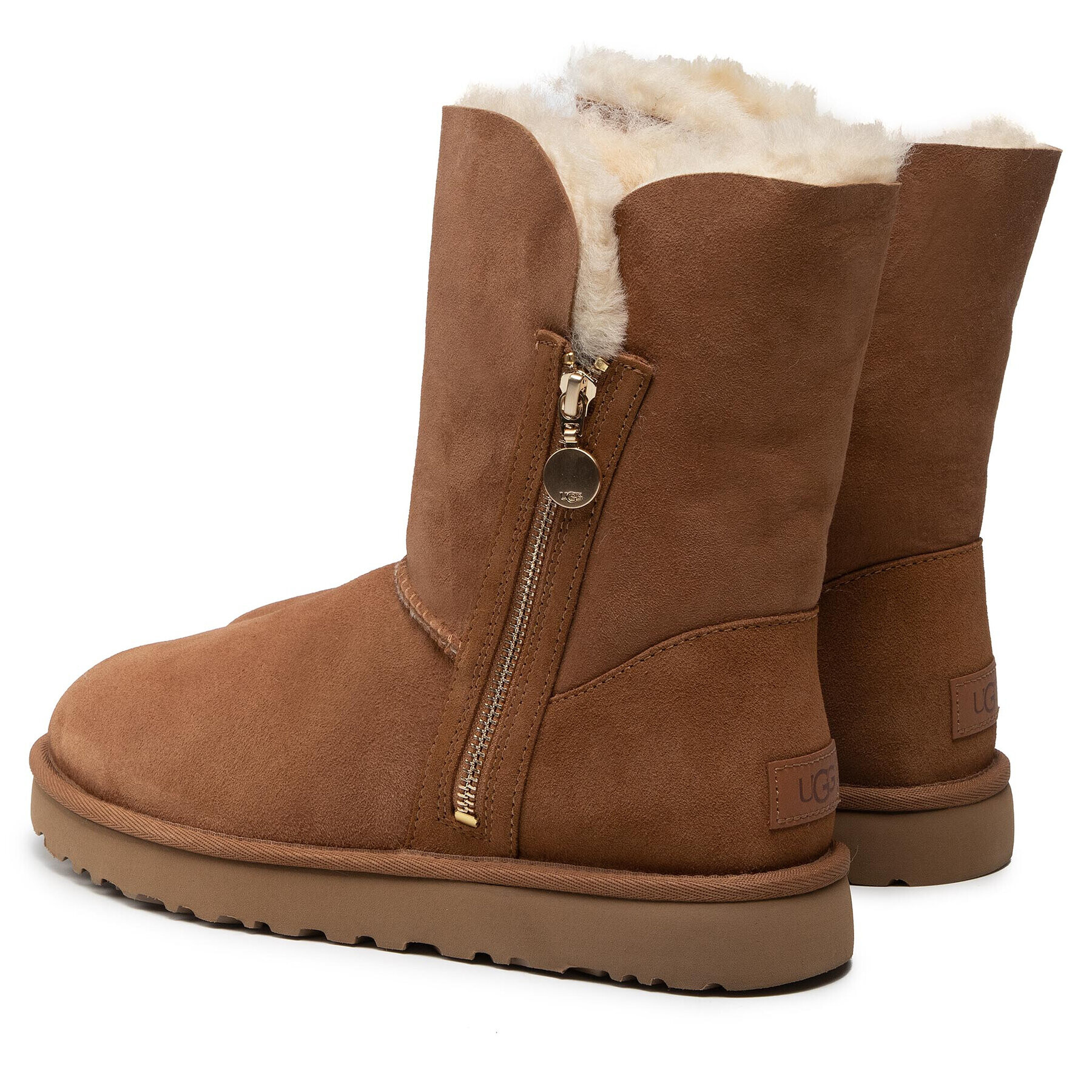 Ugg Čevlji W Bailey Zip Short 1112480 Rjava - Pepit.si