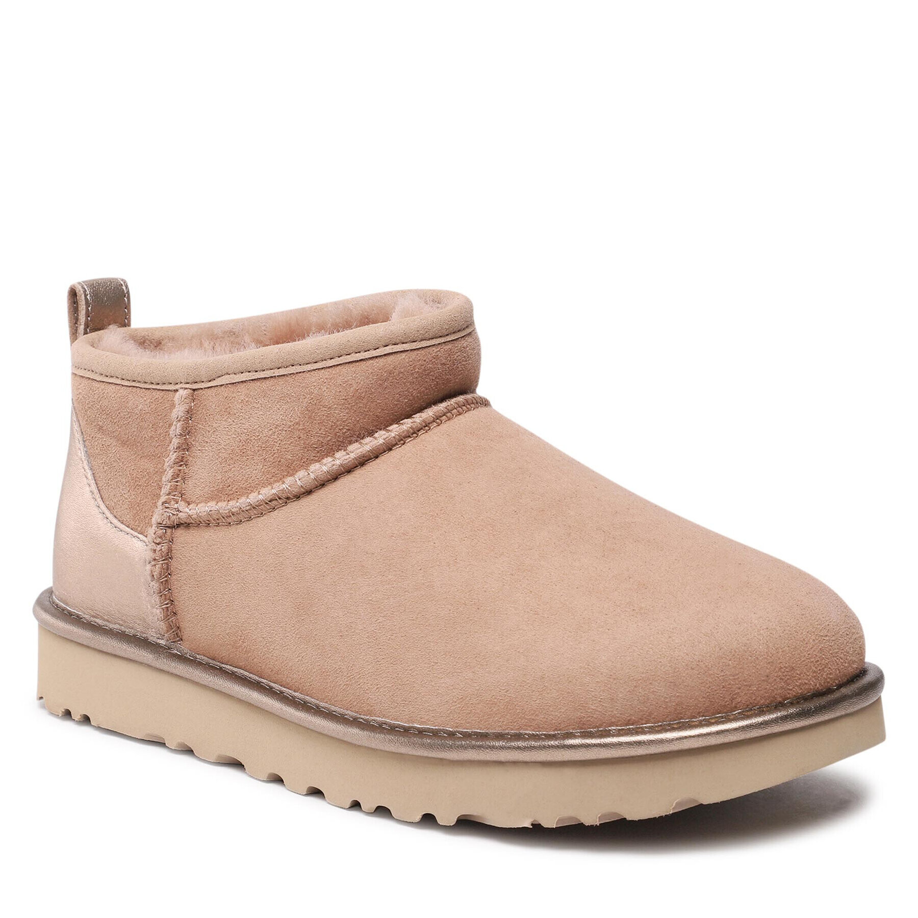 Ugg Čevlji W Cassic Ultra Mini Shine 1123634 Bež - Pepit.si