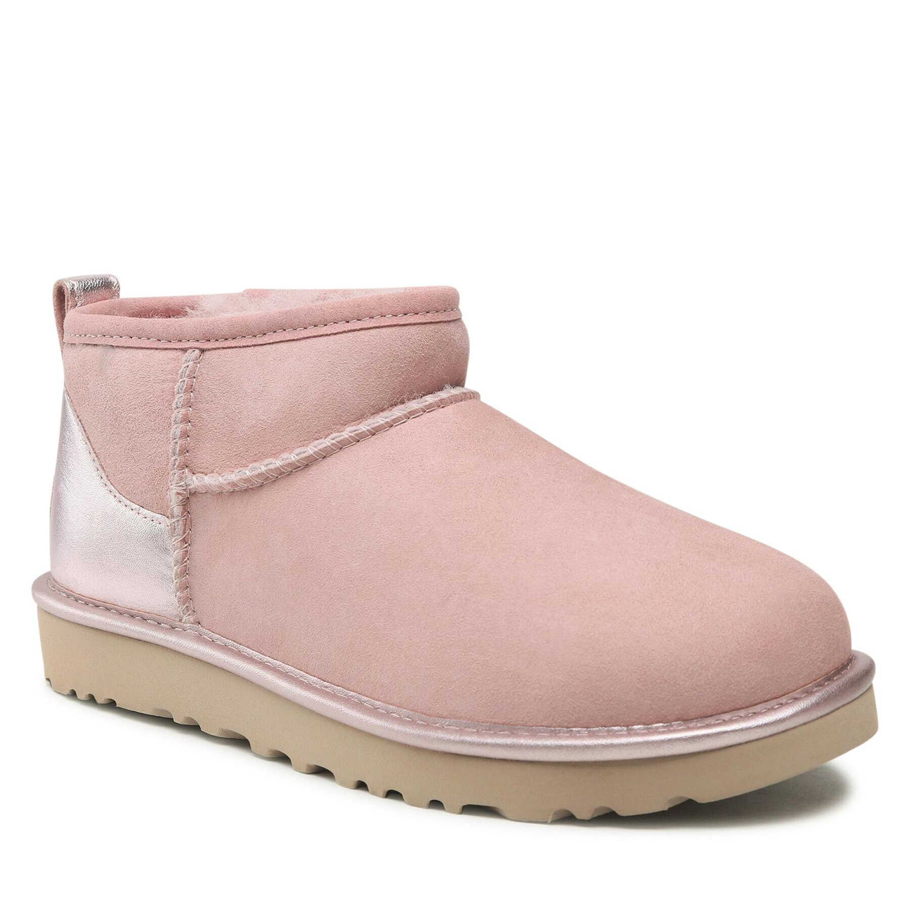 Ugg Čevlji W Cassic Ultra Mini Shine 1123634 Roza - Pepit.si